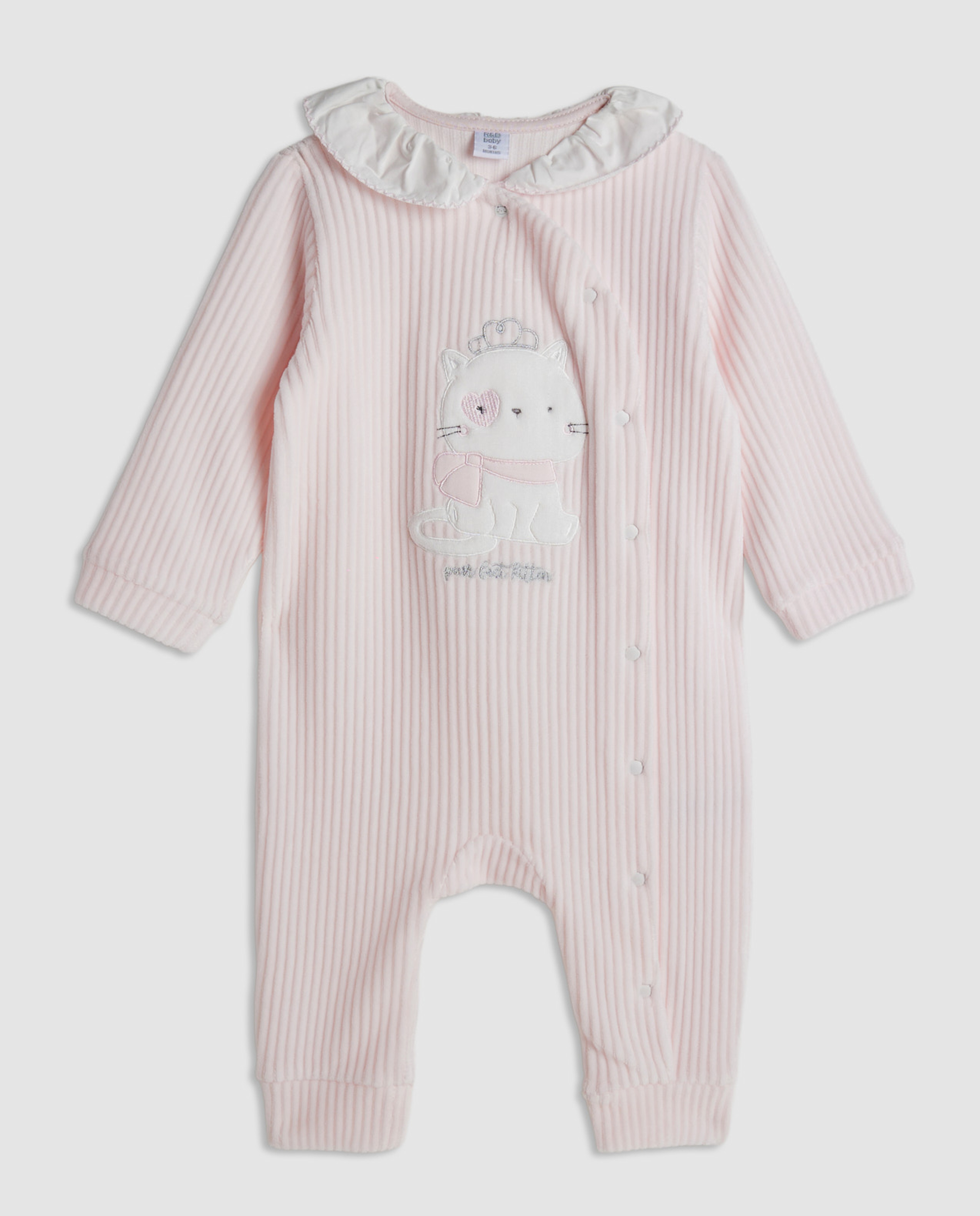 Appliqued Collared Sleepsuit