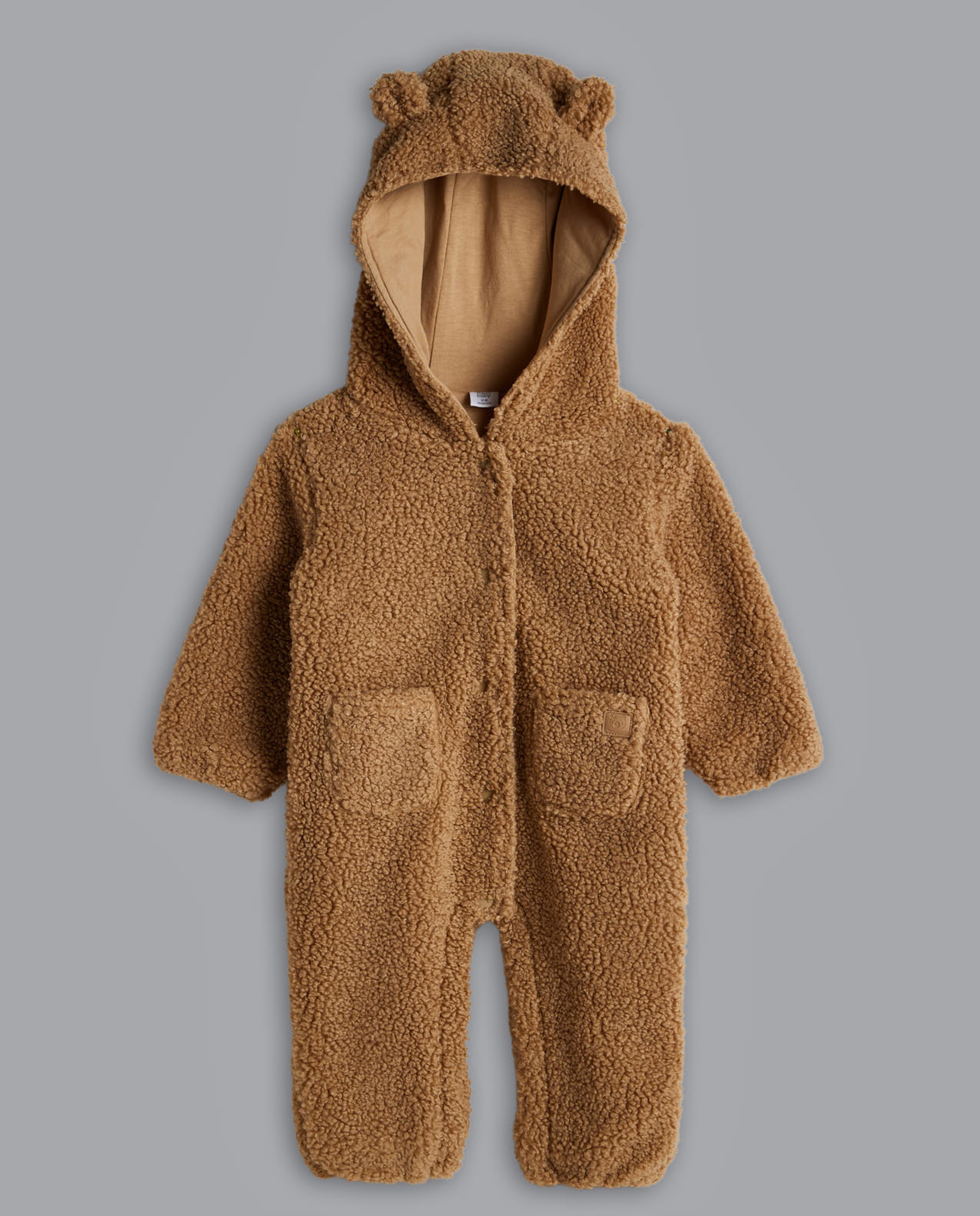 Sherpa Hooded Footed Sleepsuit