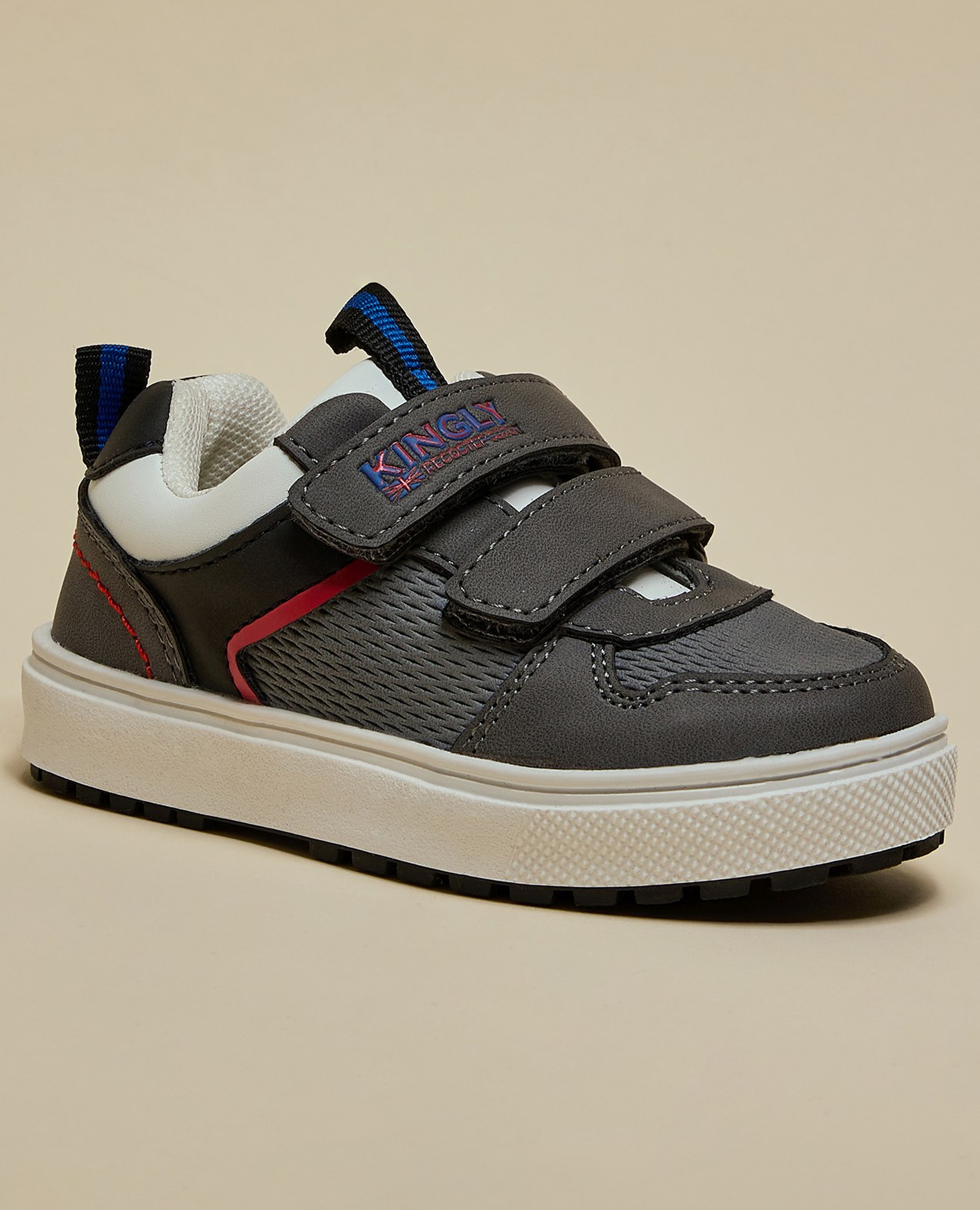 Color Block Velcro Shoes