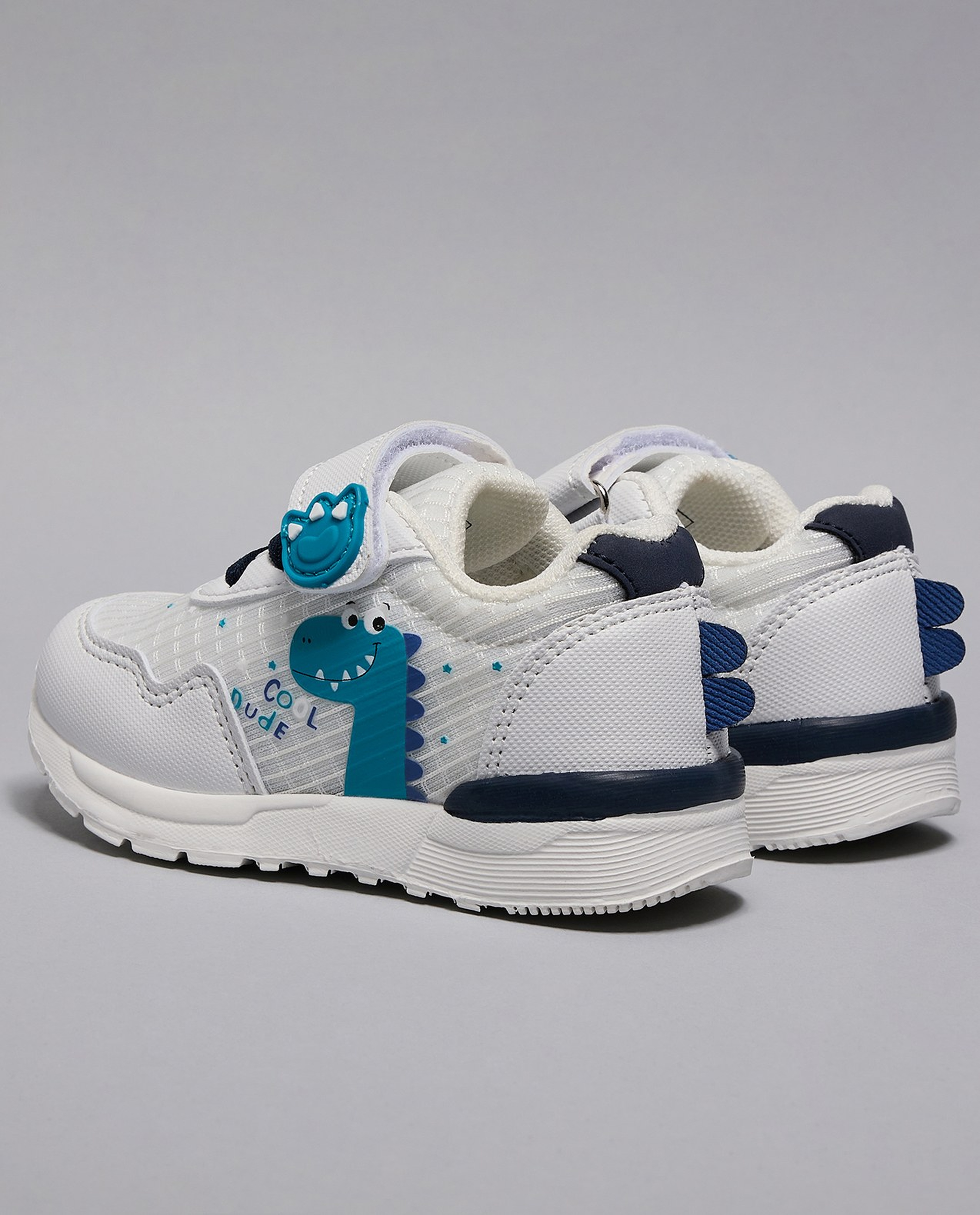 Dino Print Velcro Shoes