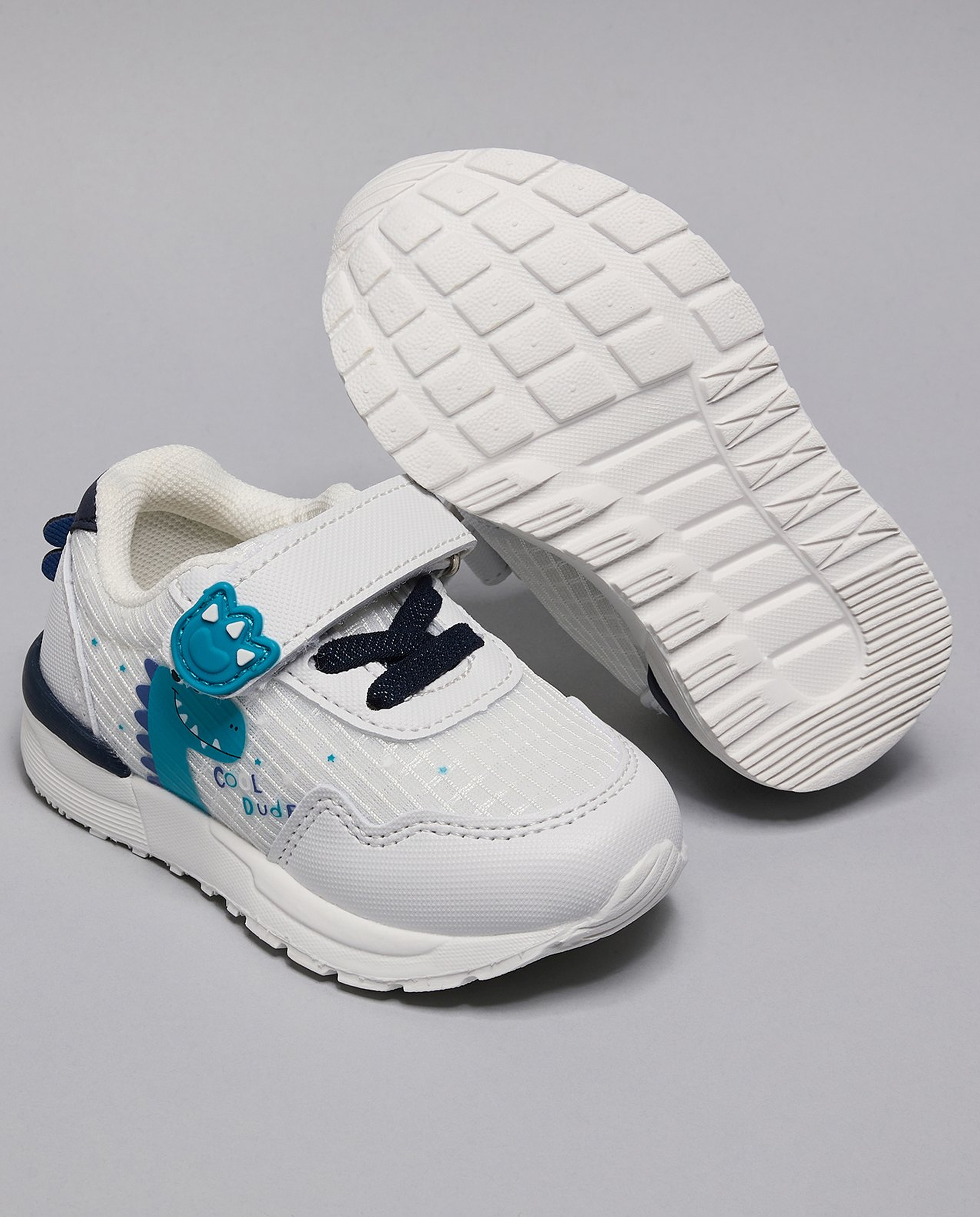 Dino Print Velcro Shoes