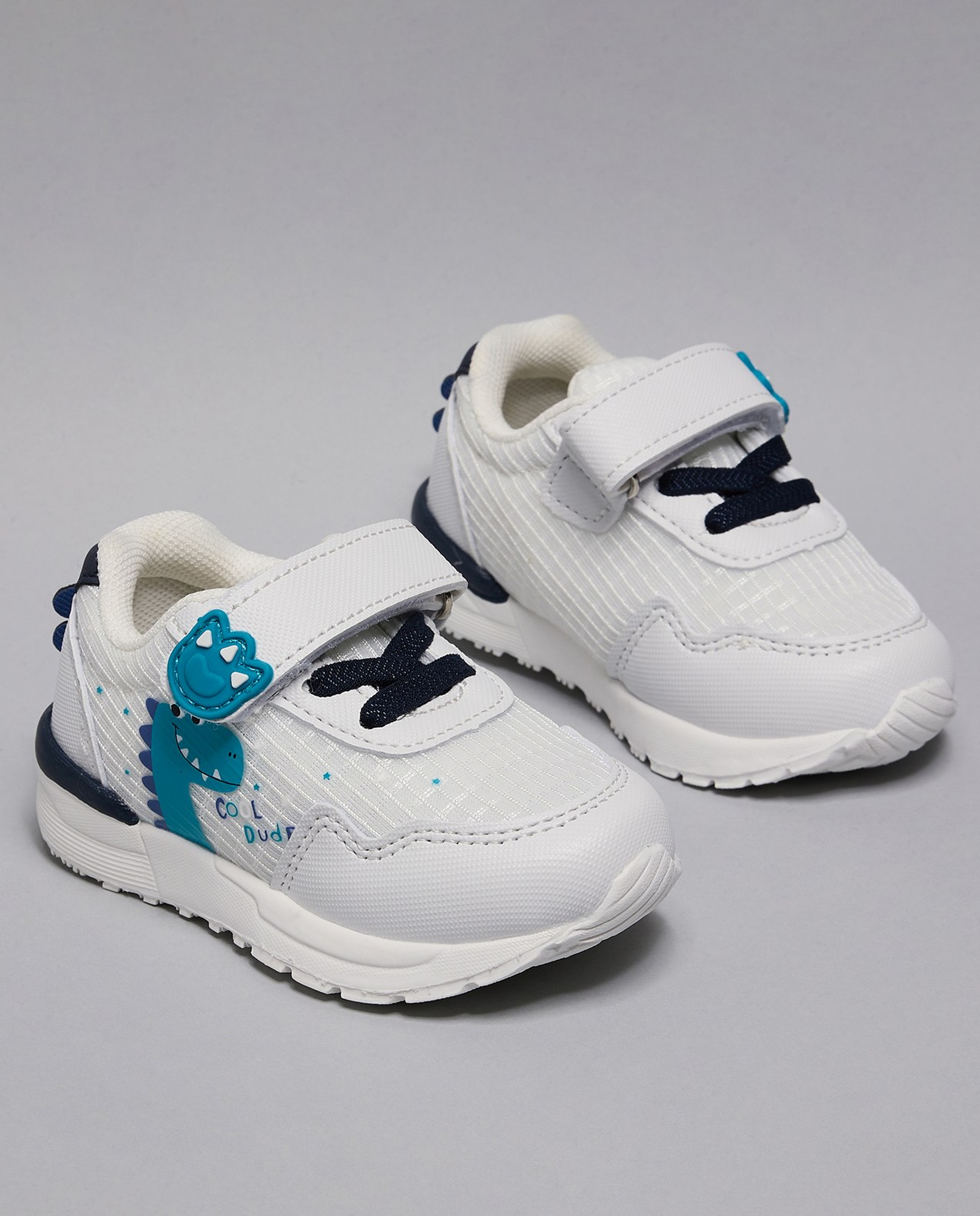 Dino Print Velcro Shoes