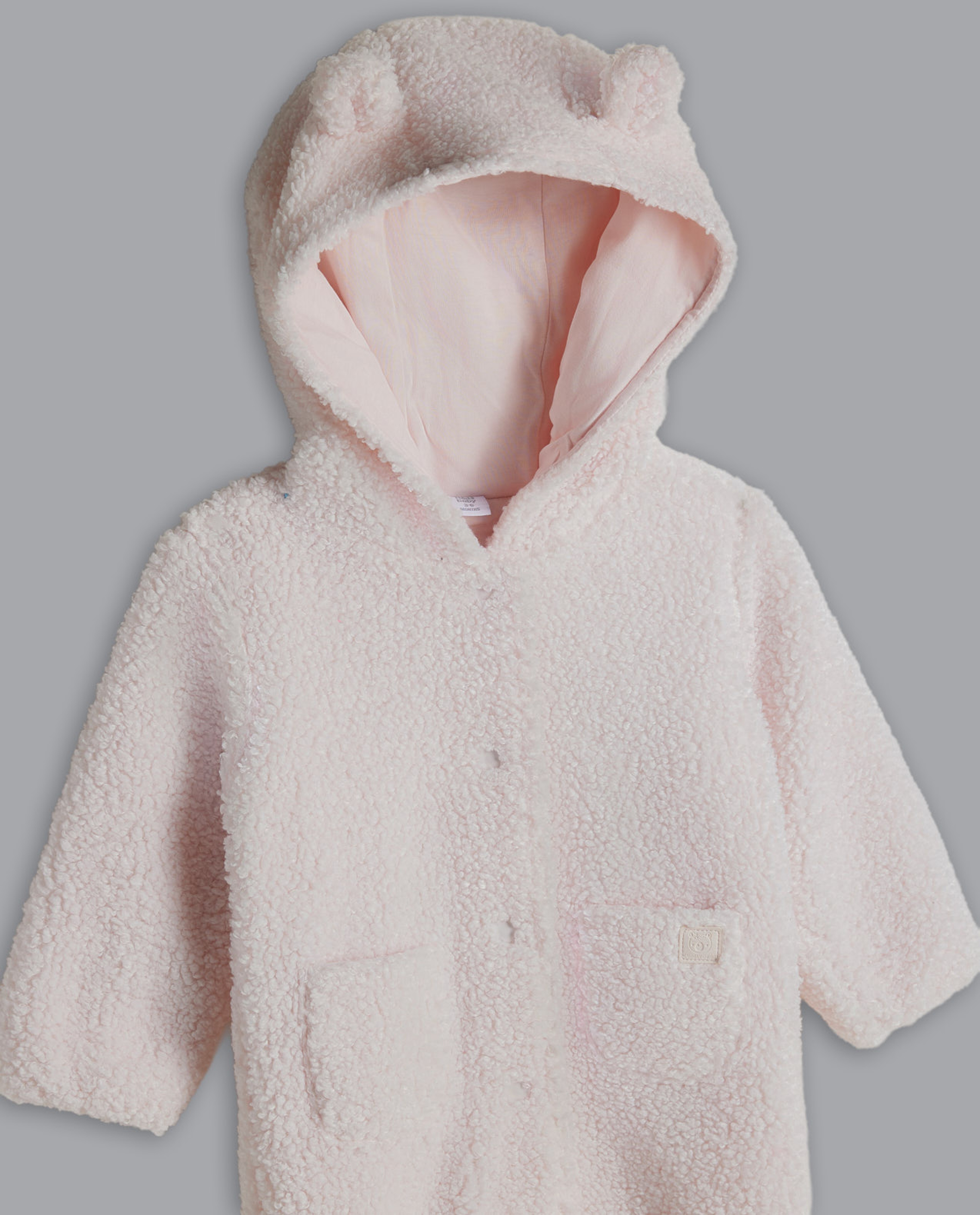 Sherpa Hooded Footed Sleepsuit