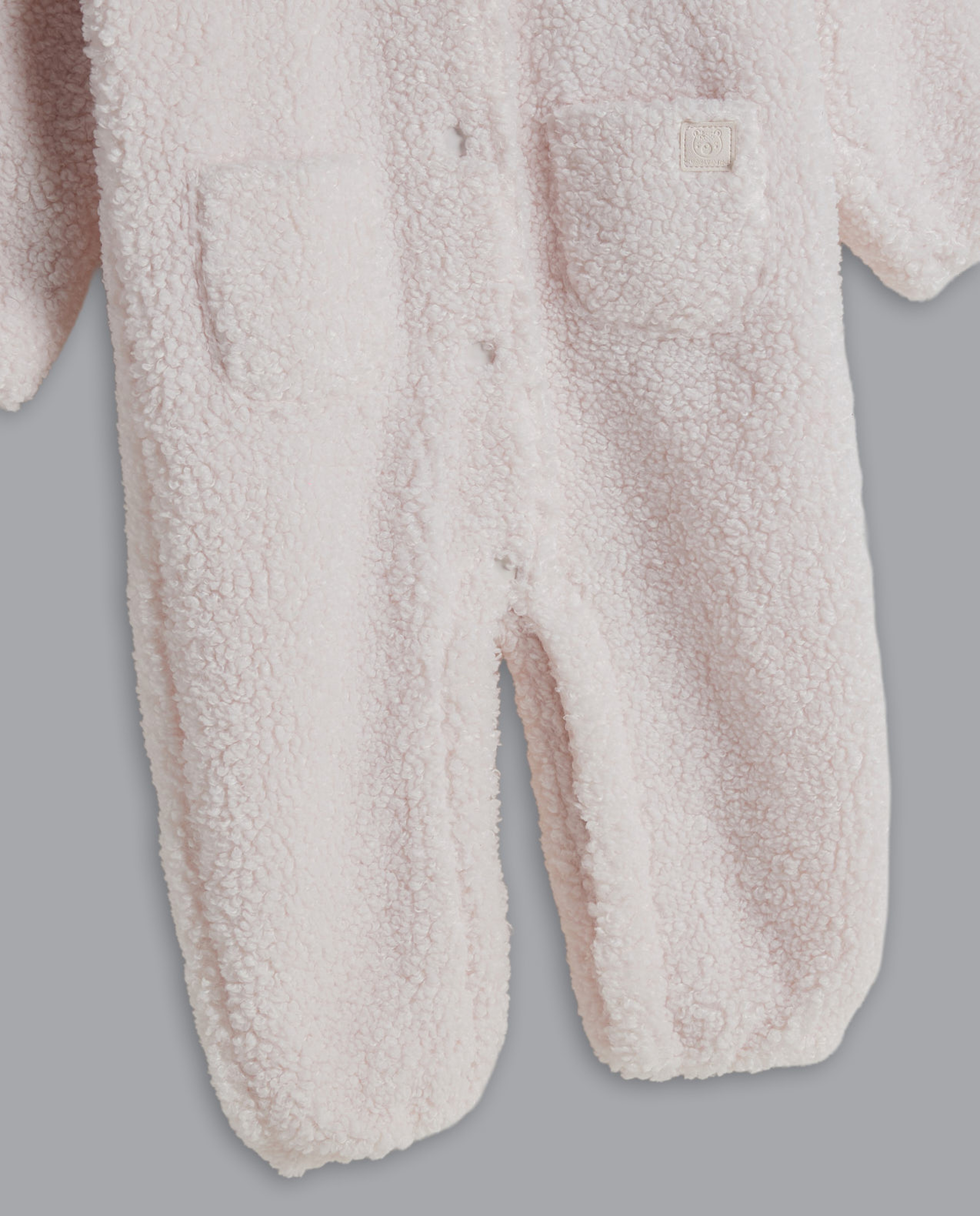 Sherpa Hooded Footed Sleepsuit