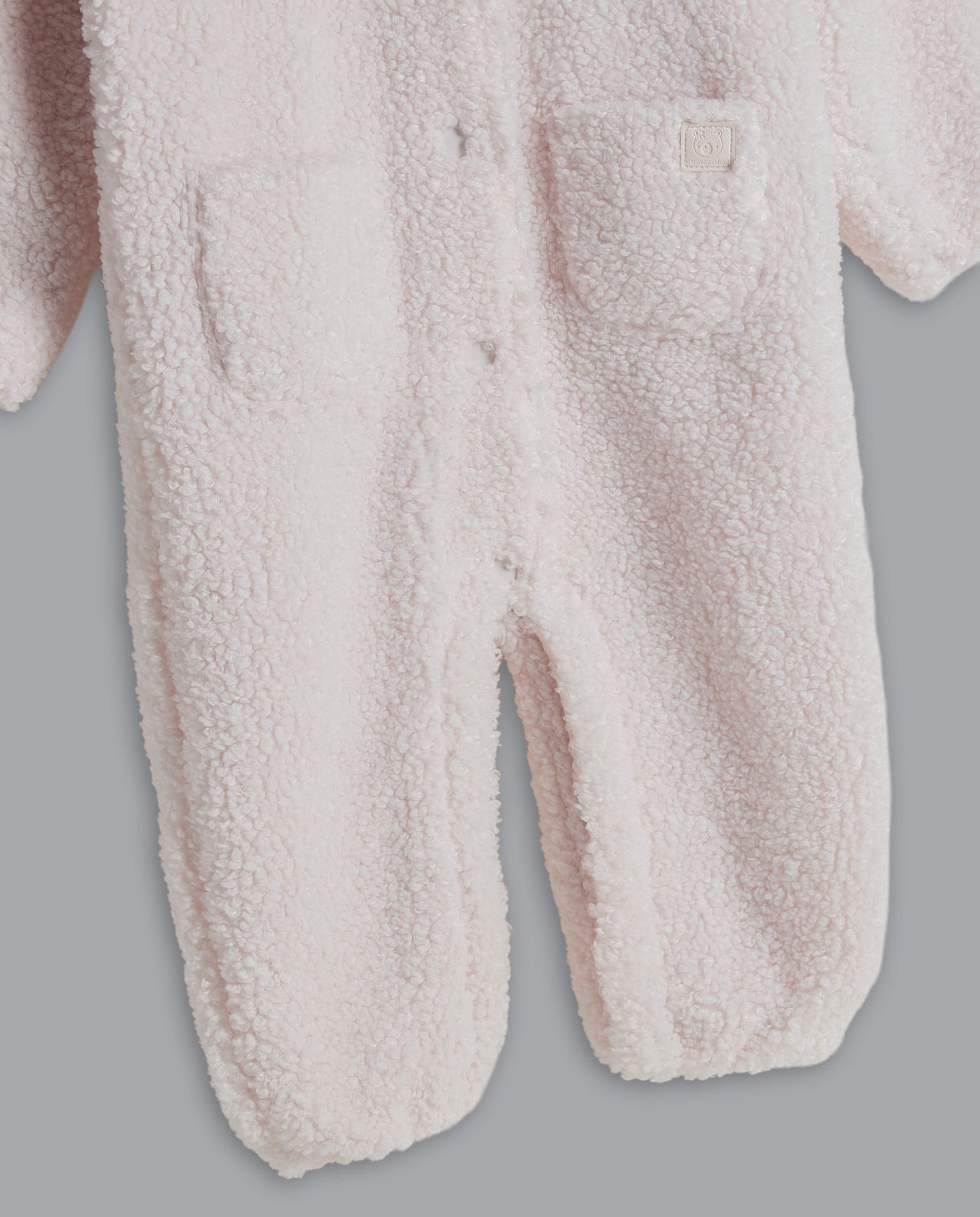 Sherpa Hooded Footed Sleepsuit
