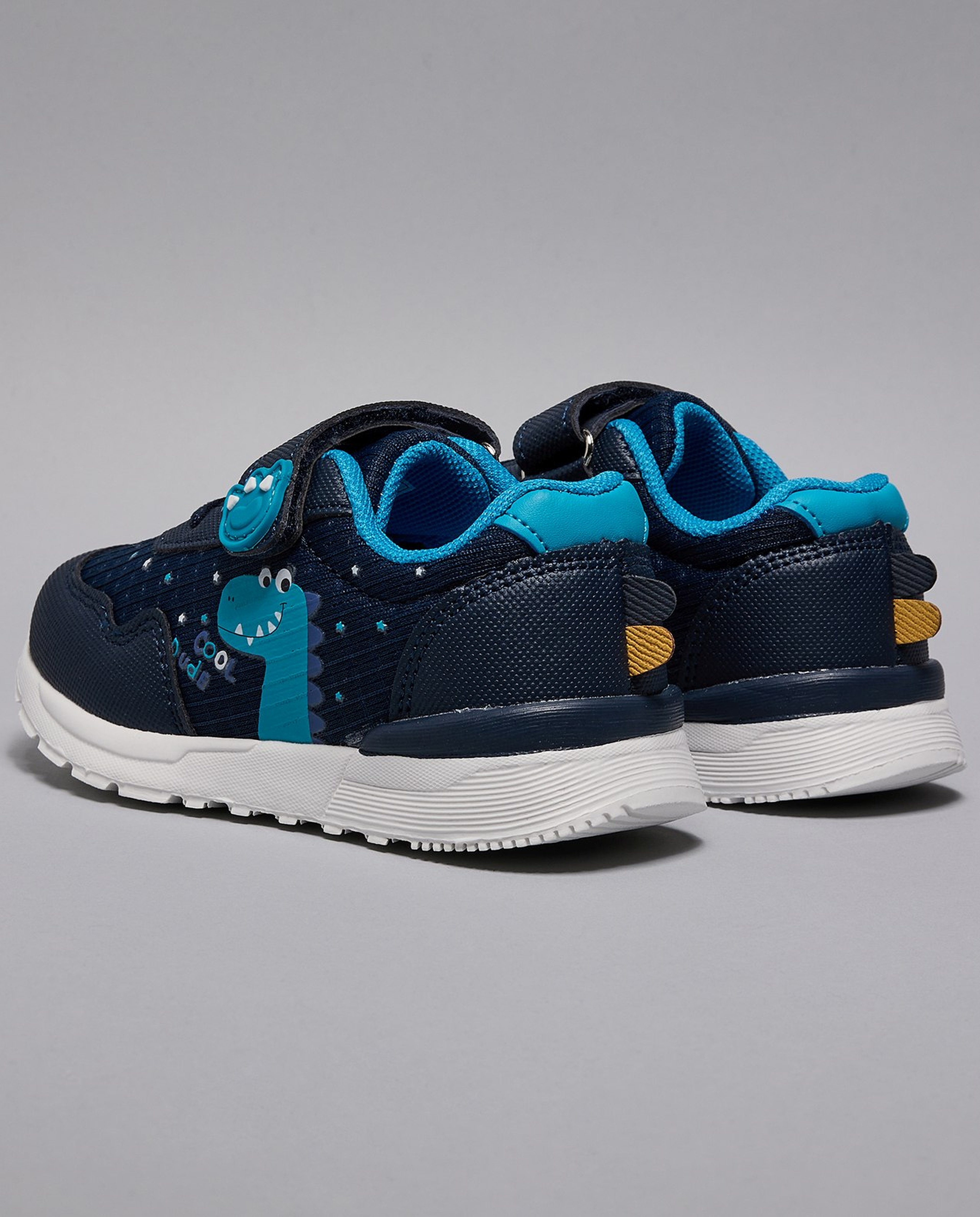 Dino Print Velcro Shoes