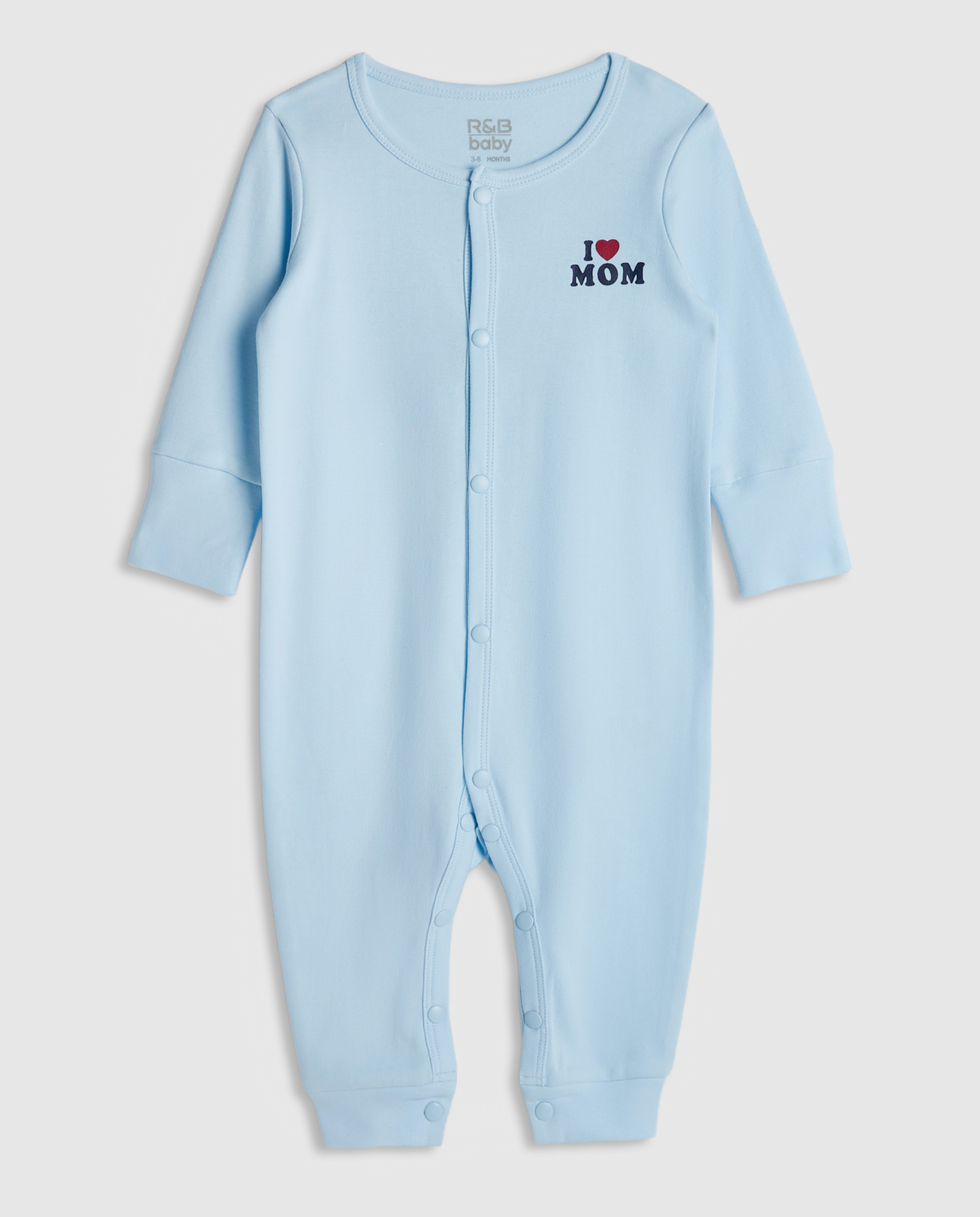 2 Pack Long Sleeves Sleepsuits