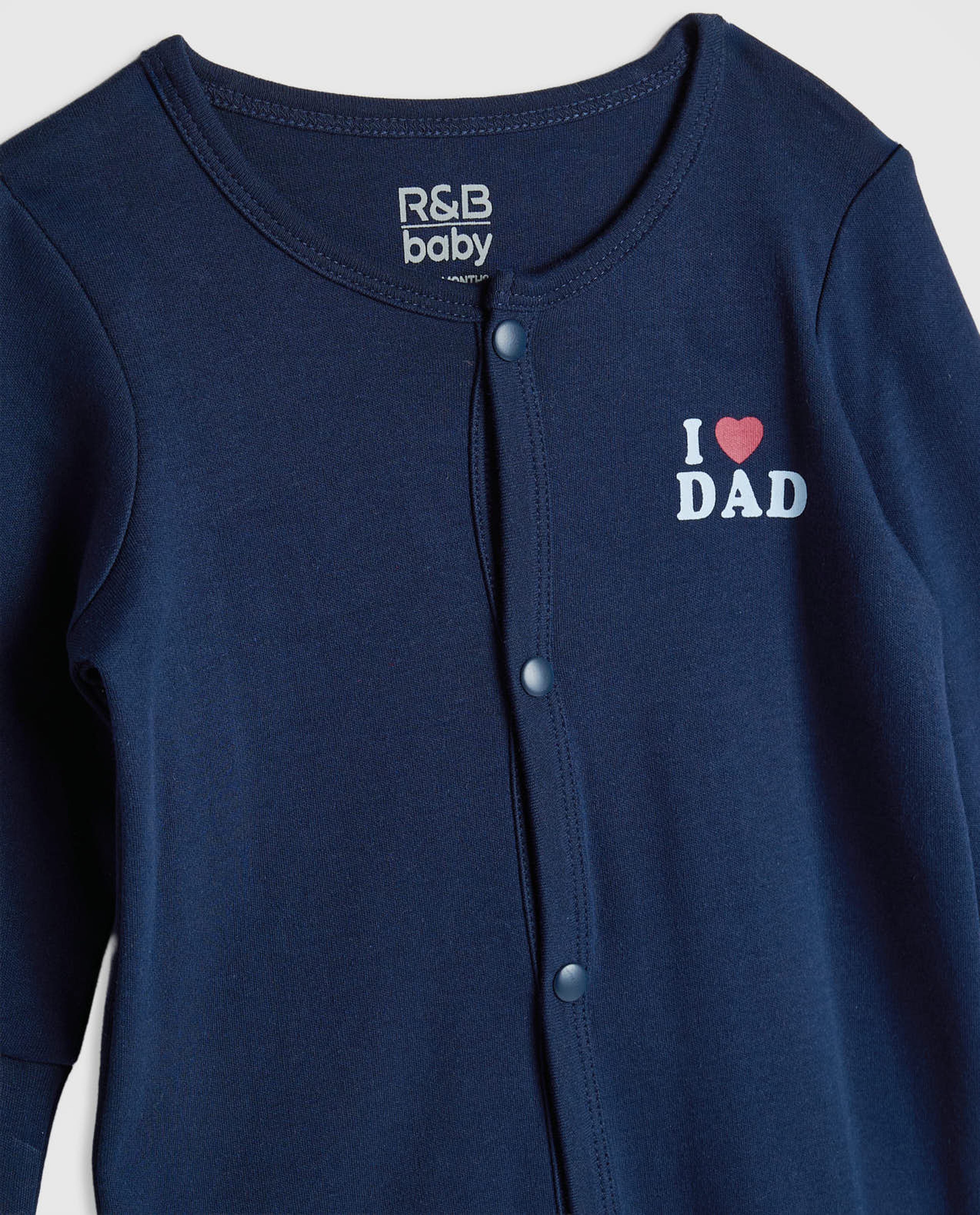 2 Pack Long Sleeves Sleepsuits