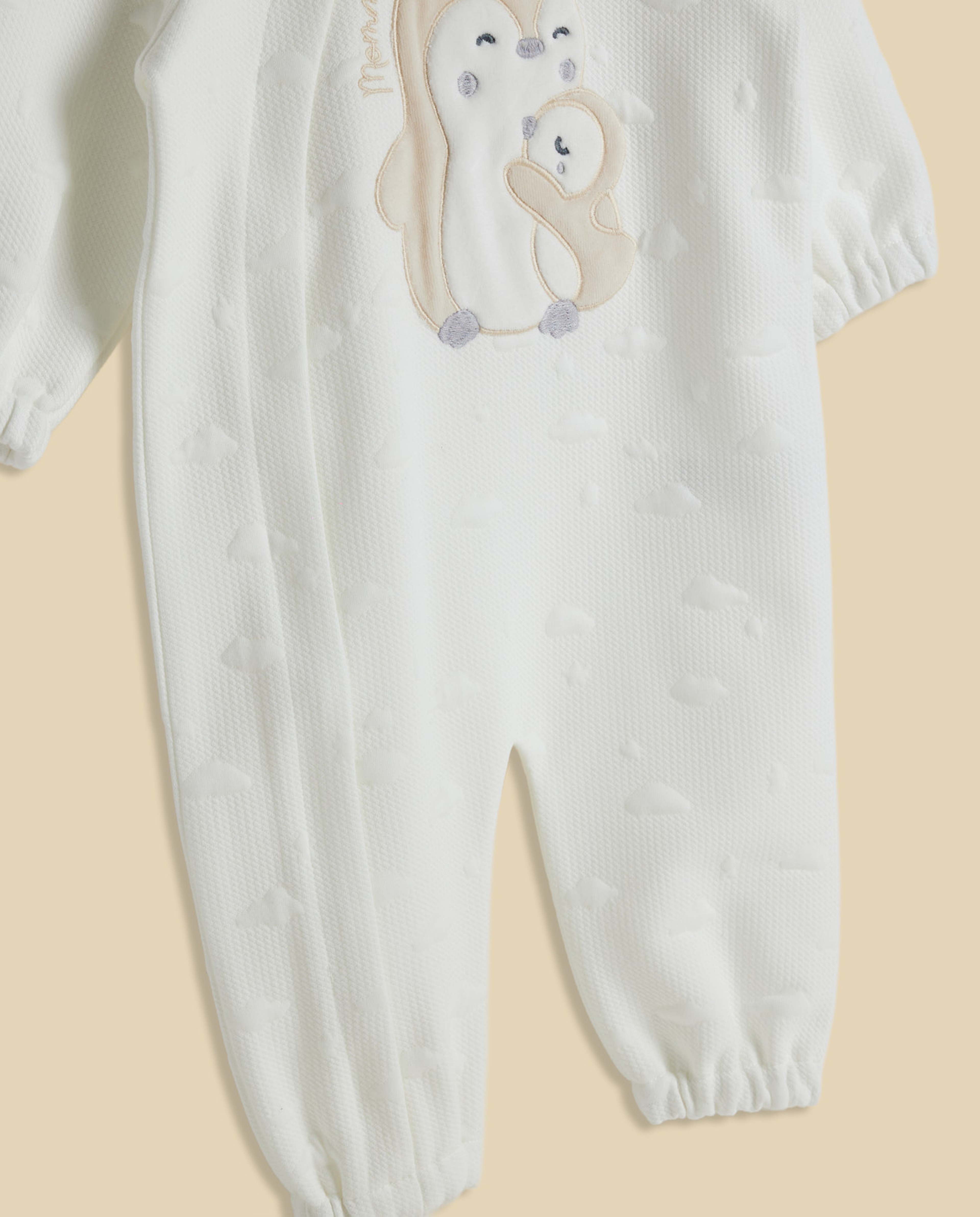 Appliqued Hooded Sleepsuit