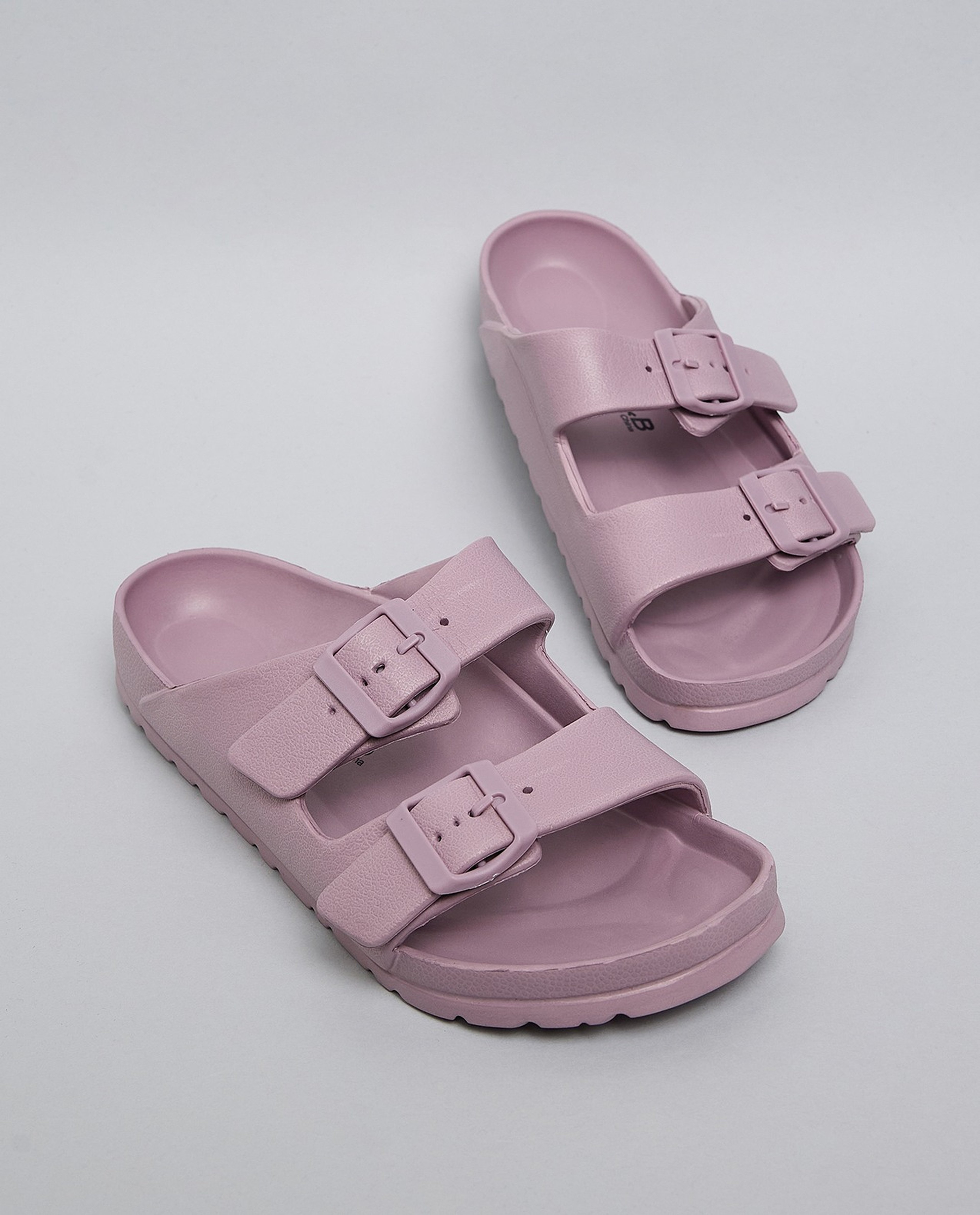 Solid Double Strap Slides