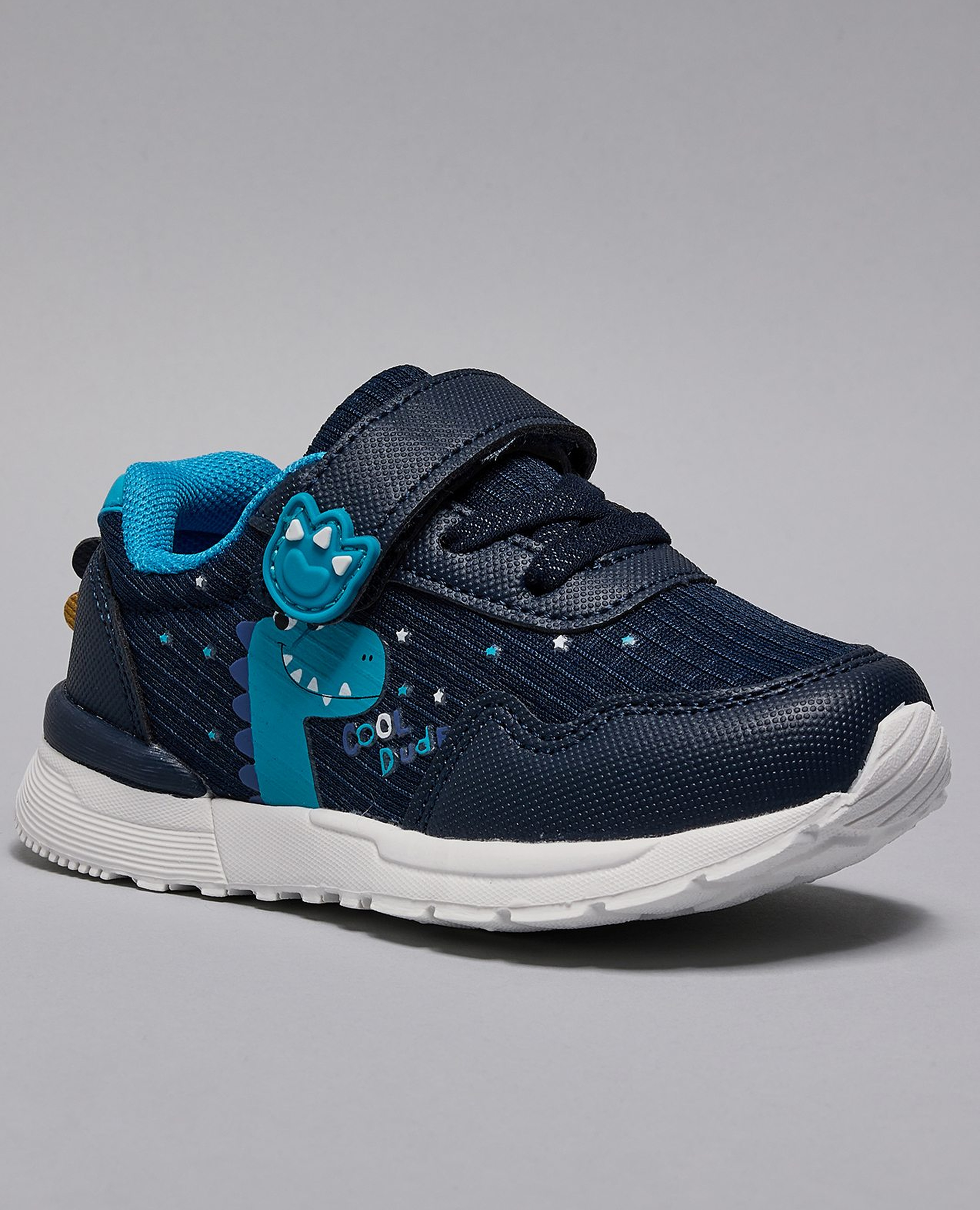 Dino Print Velcro Shoes