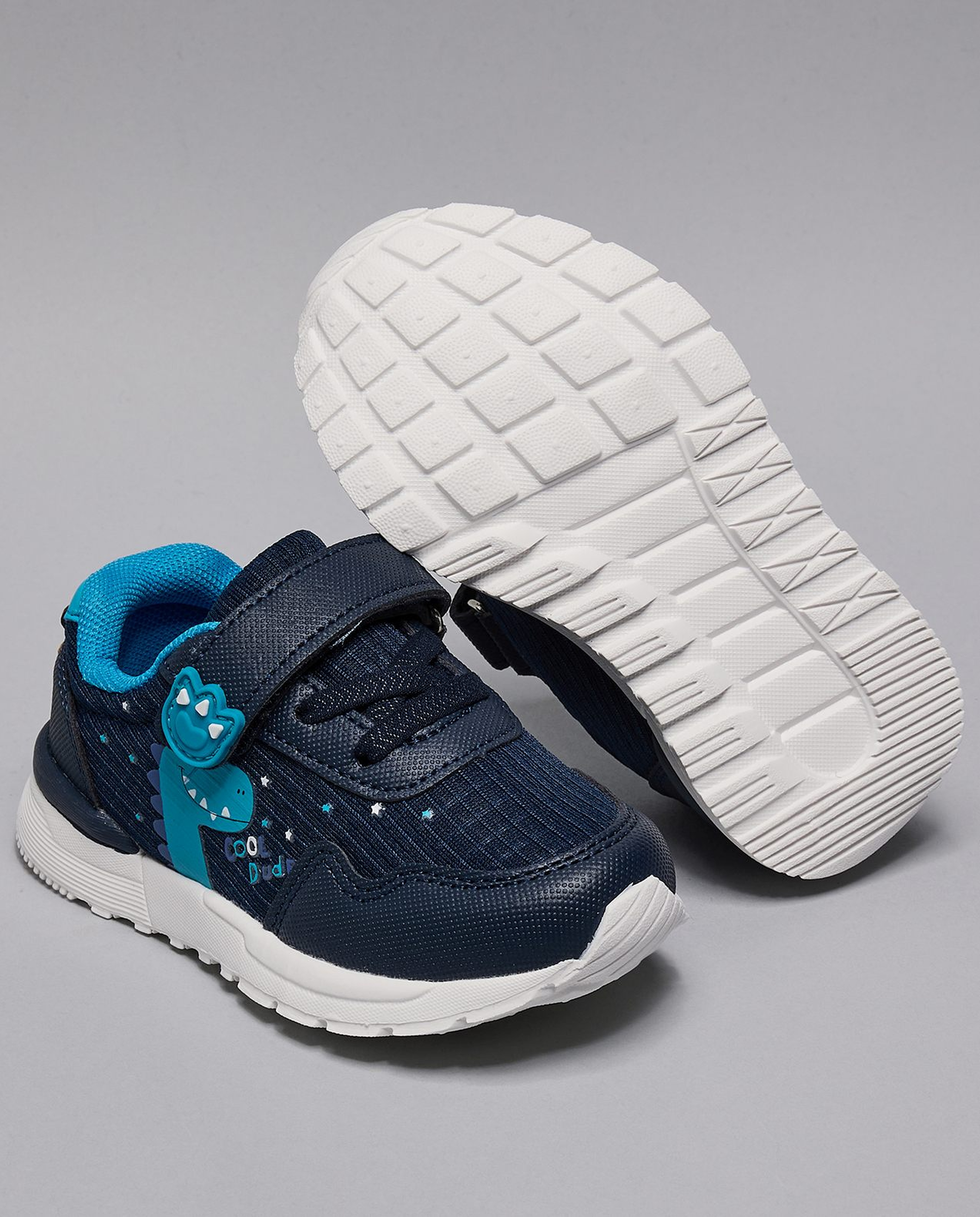 Dino Print Velcro Shoes