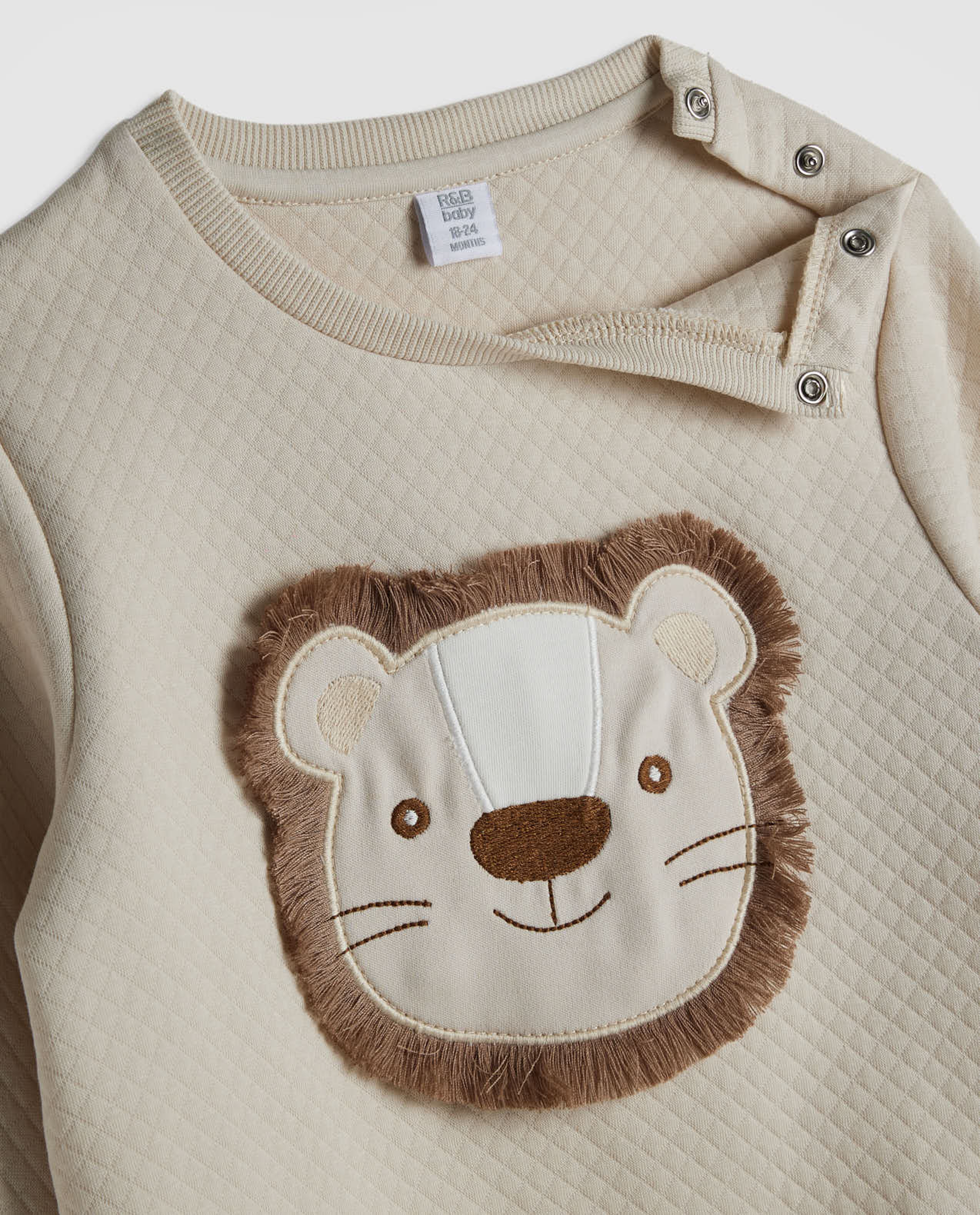 Appliqued Clothing Set with Headband