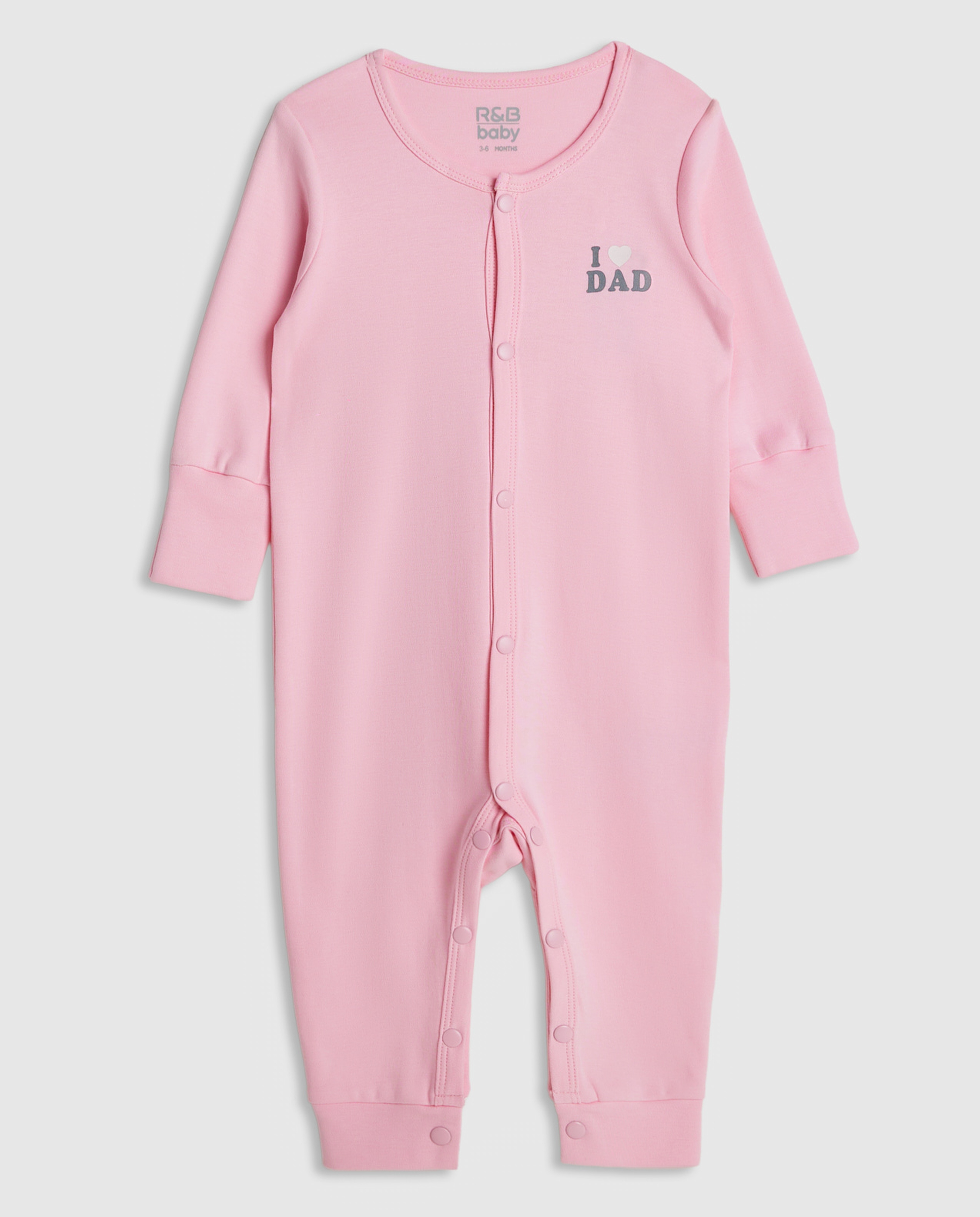 2 Pack Long Sleeves Sleepsuits