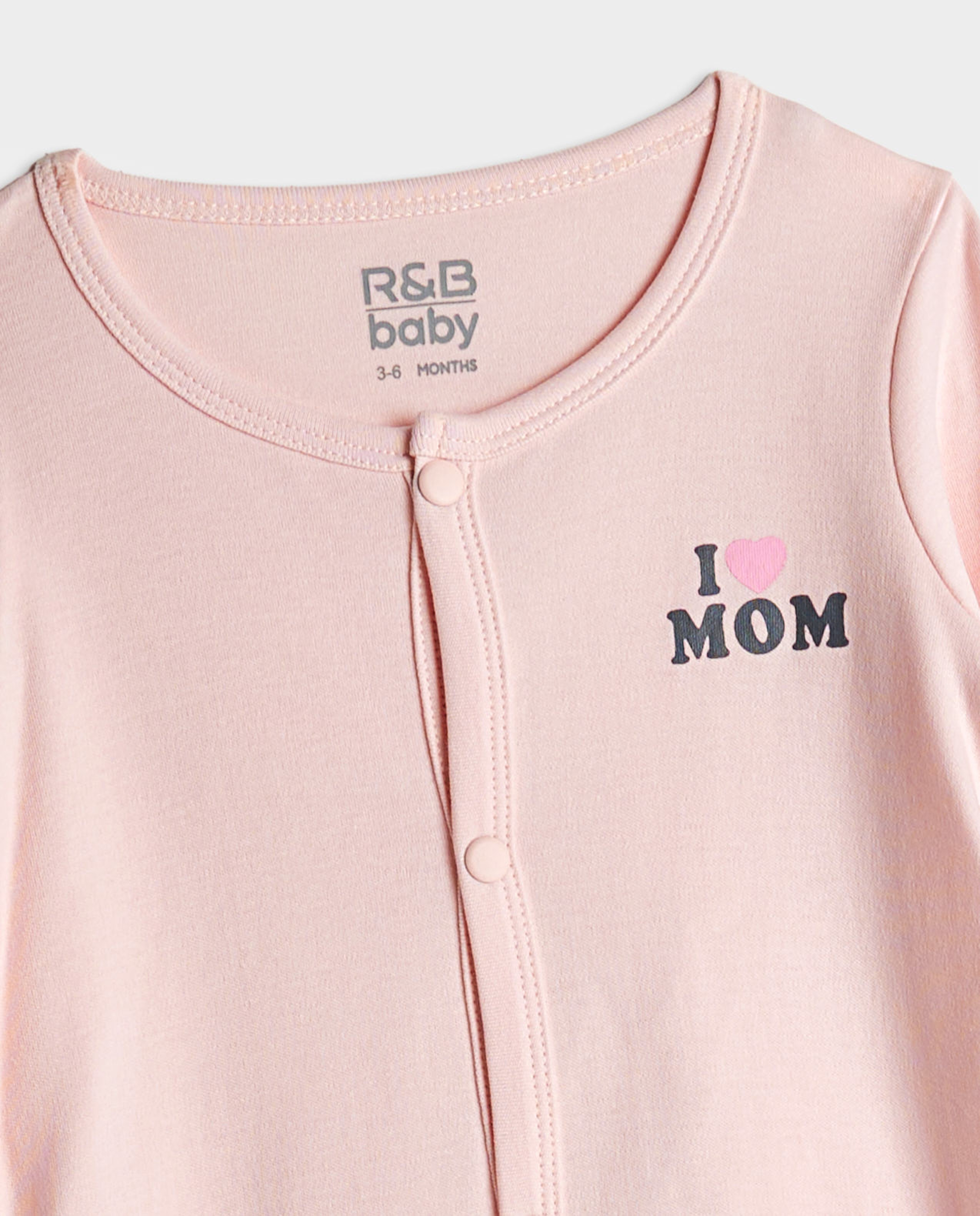 2 Pack Long Sleeves Sleepsuits