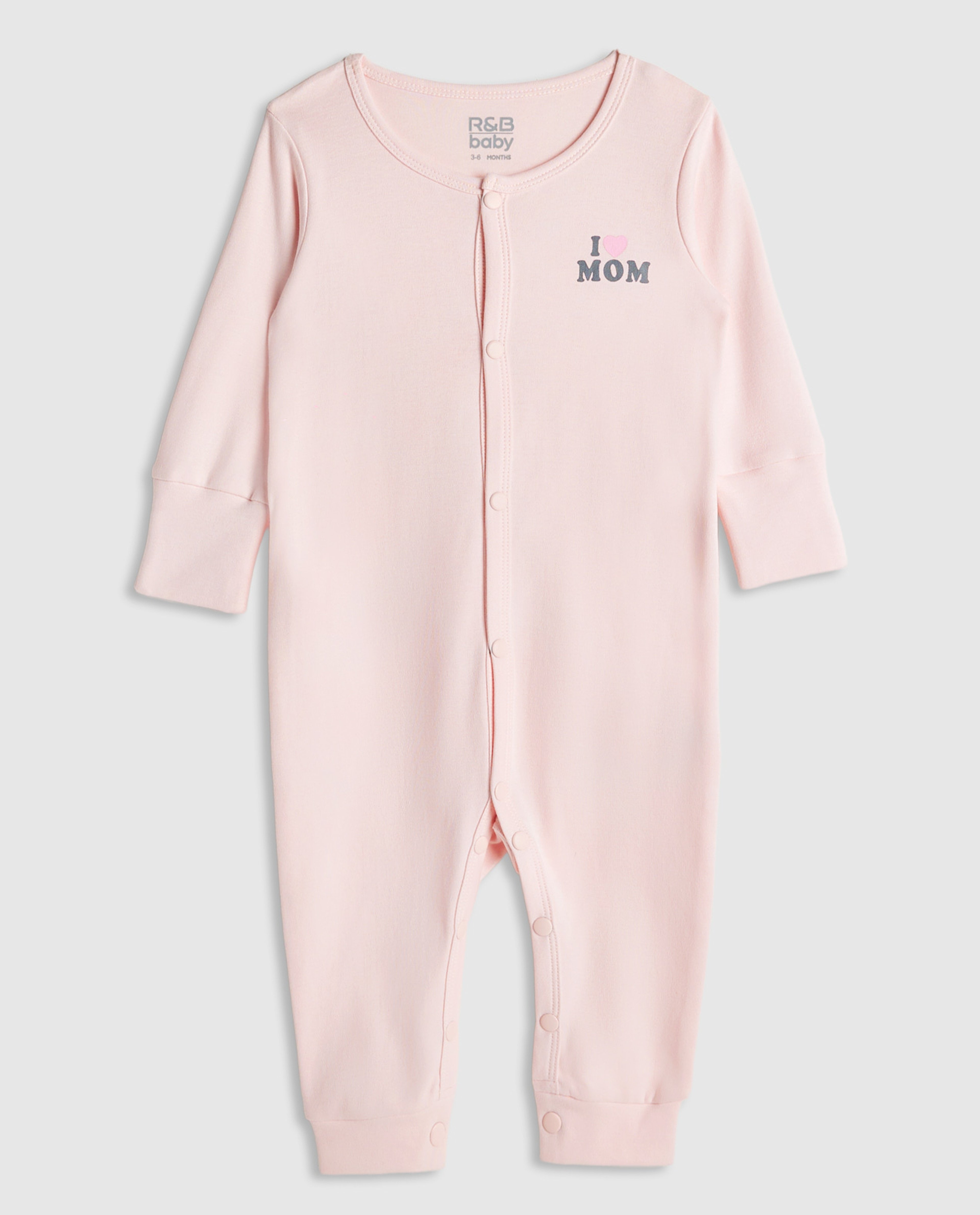 2 Pack Long Sleeves Sleepsuits