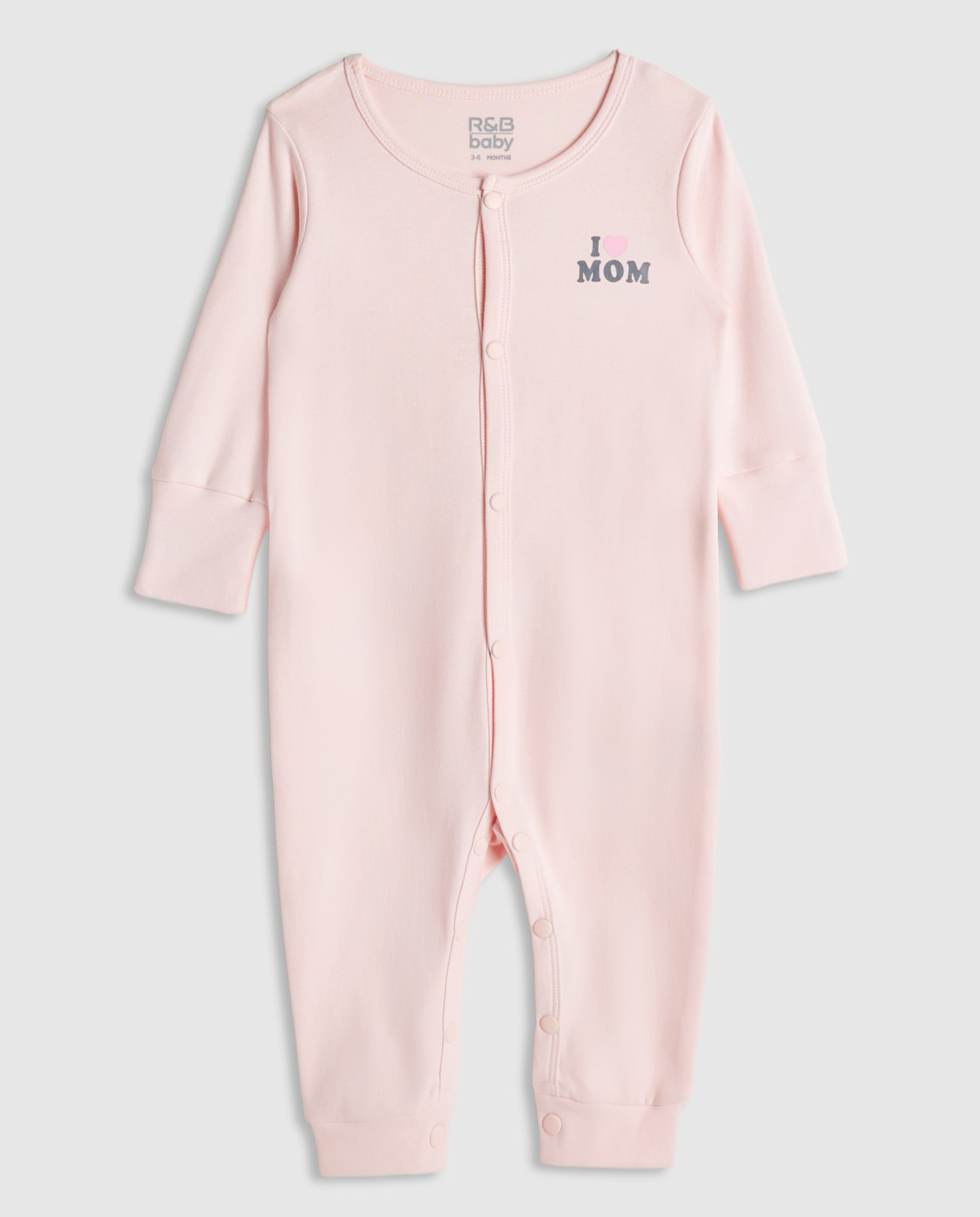 2 Pack Long Sleeves Sleepsuits