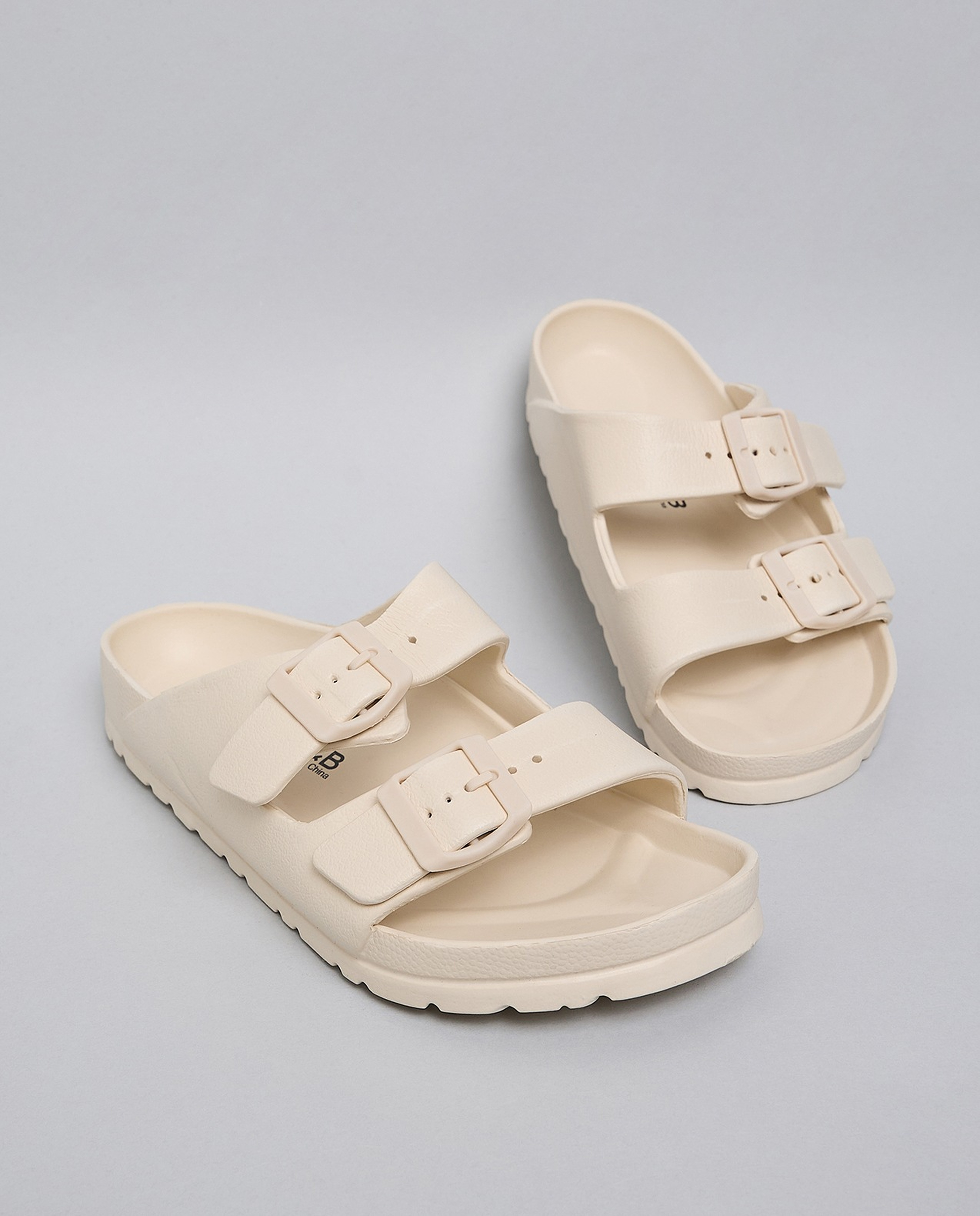 Solid Double Strap Slides