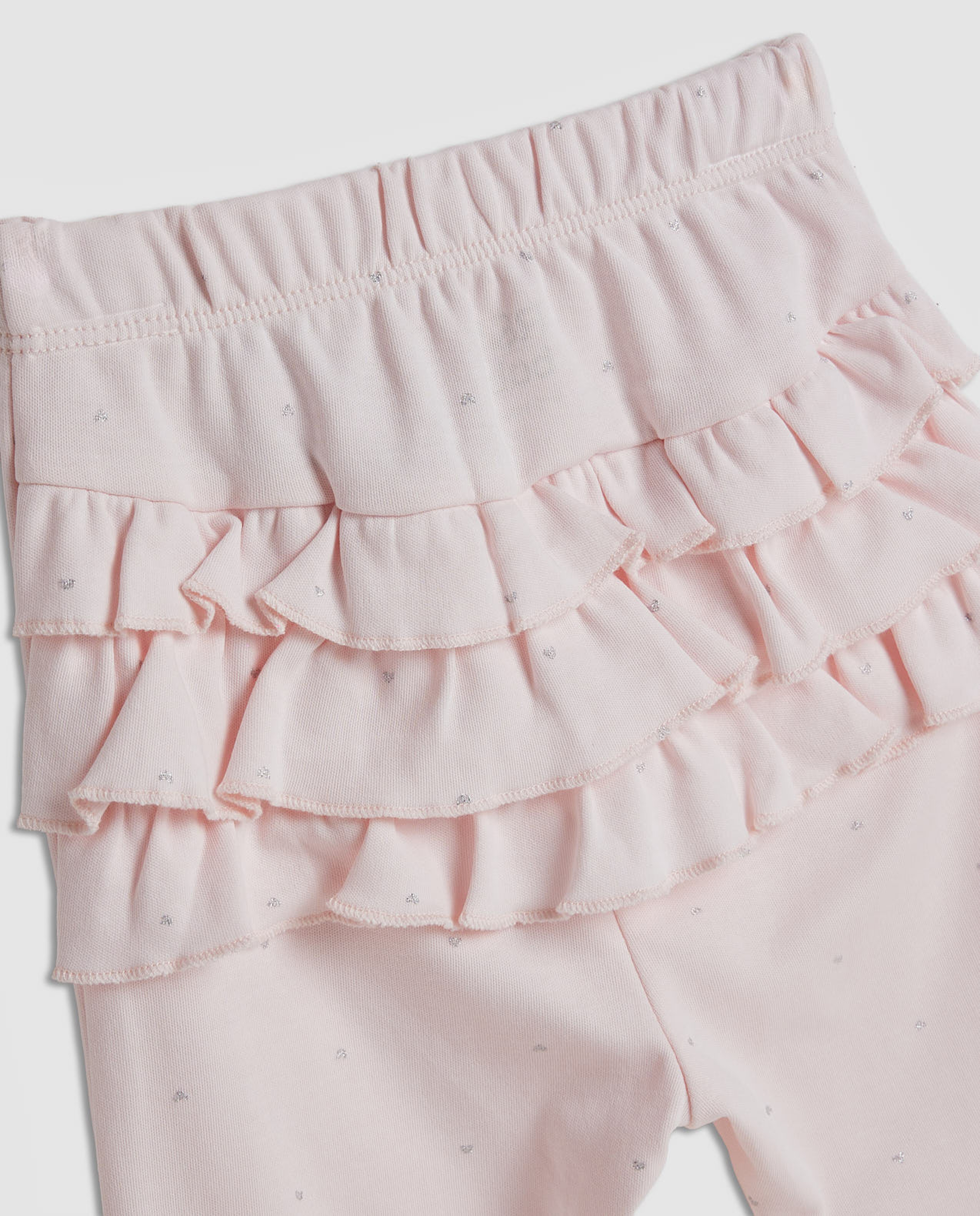 Appliqued Collared Clothing Set