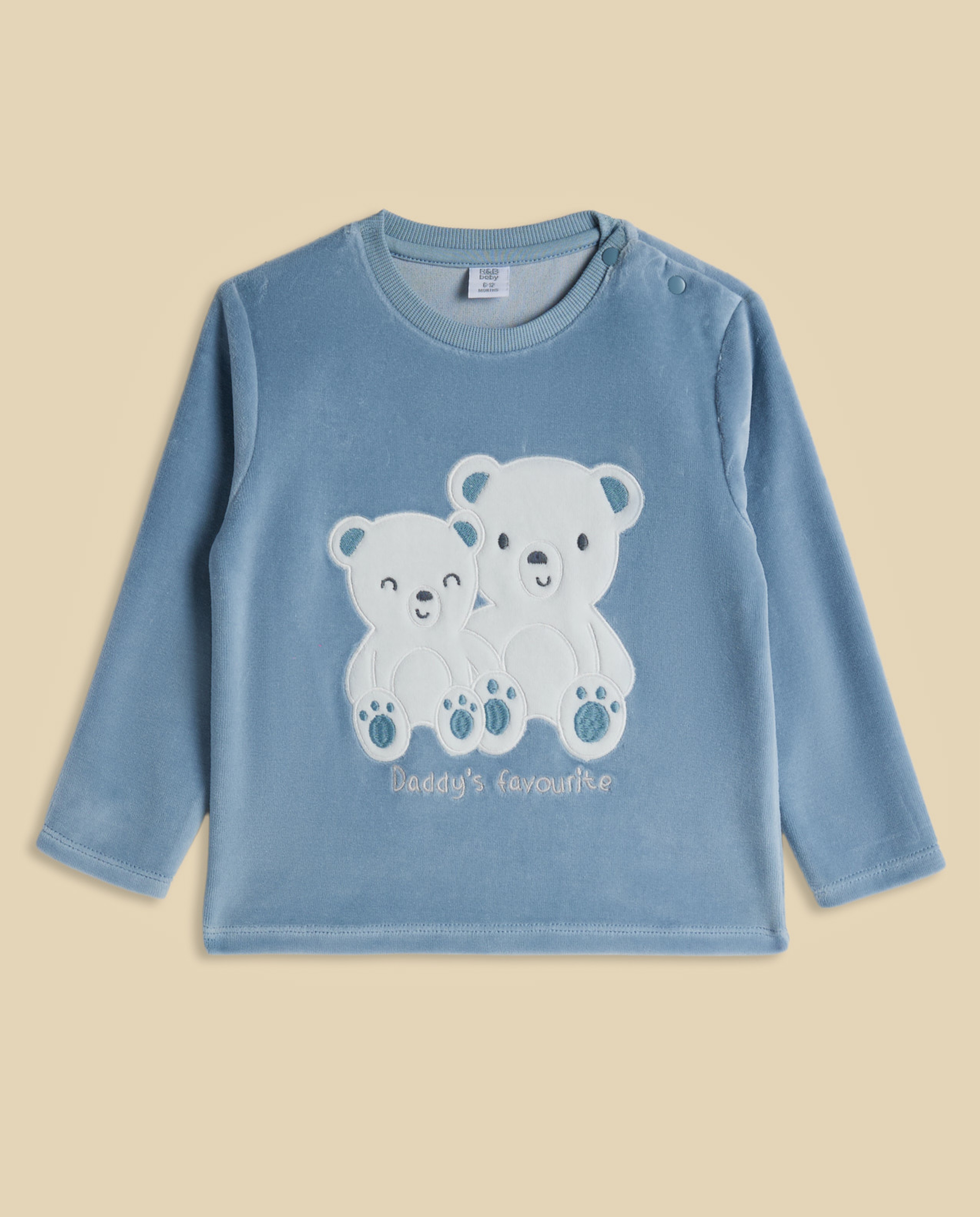 Appliqued Clothing Set with Headband