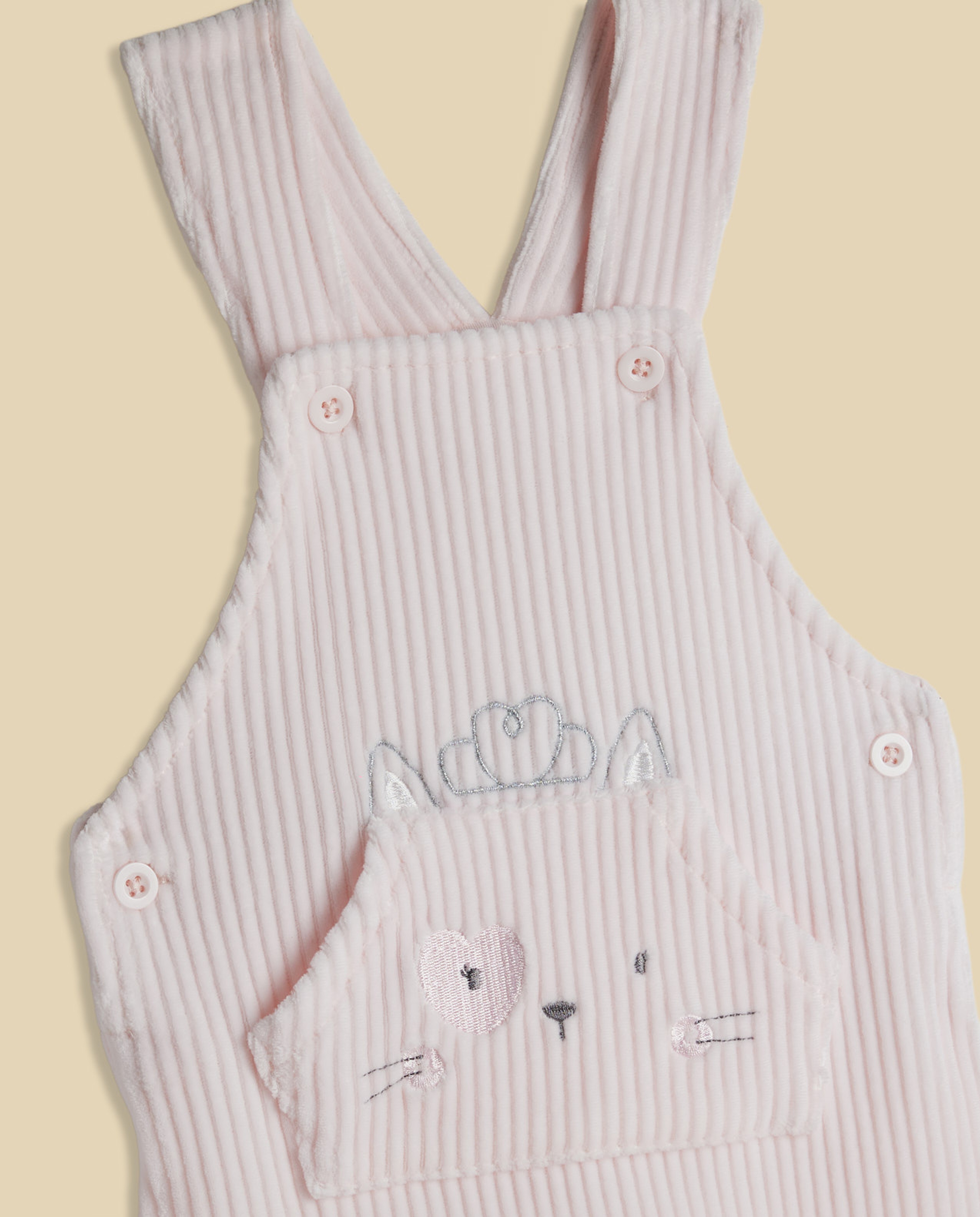 Solid Top and Ribbed Rompers