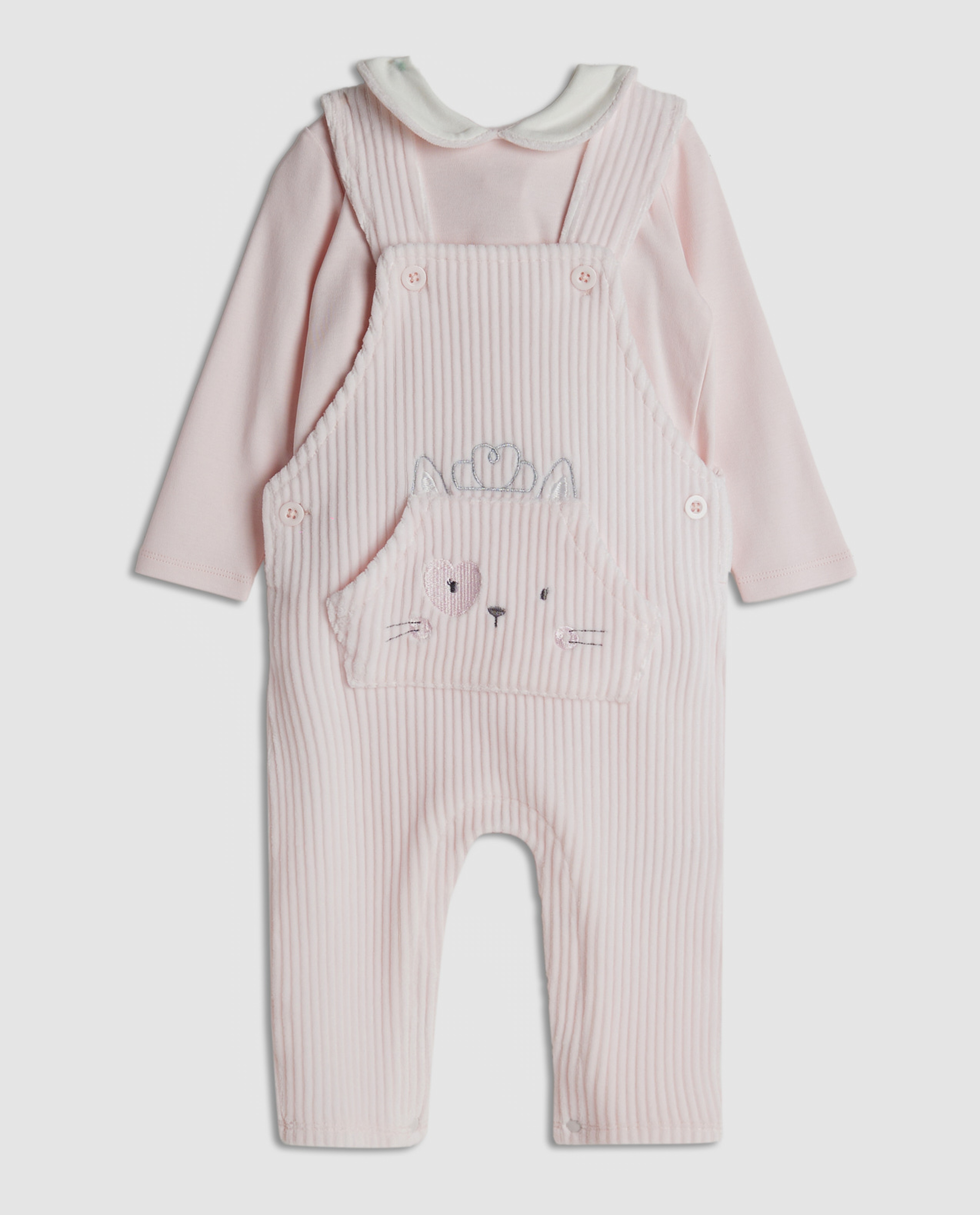 Solid Top and Ribbed Rompers