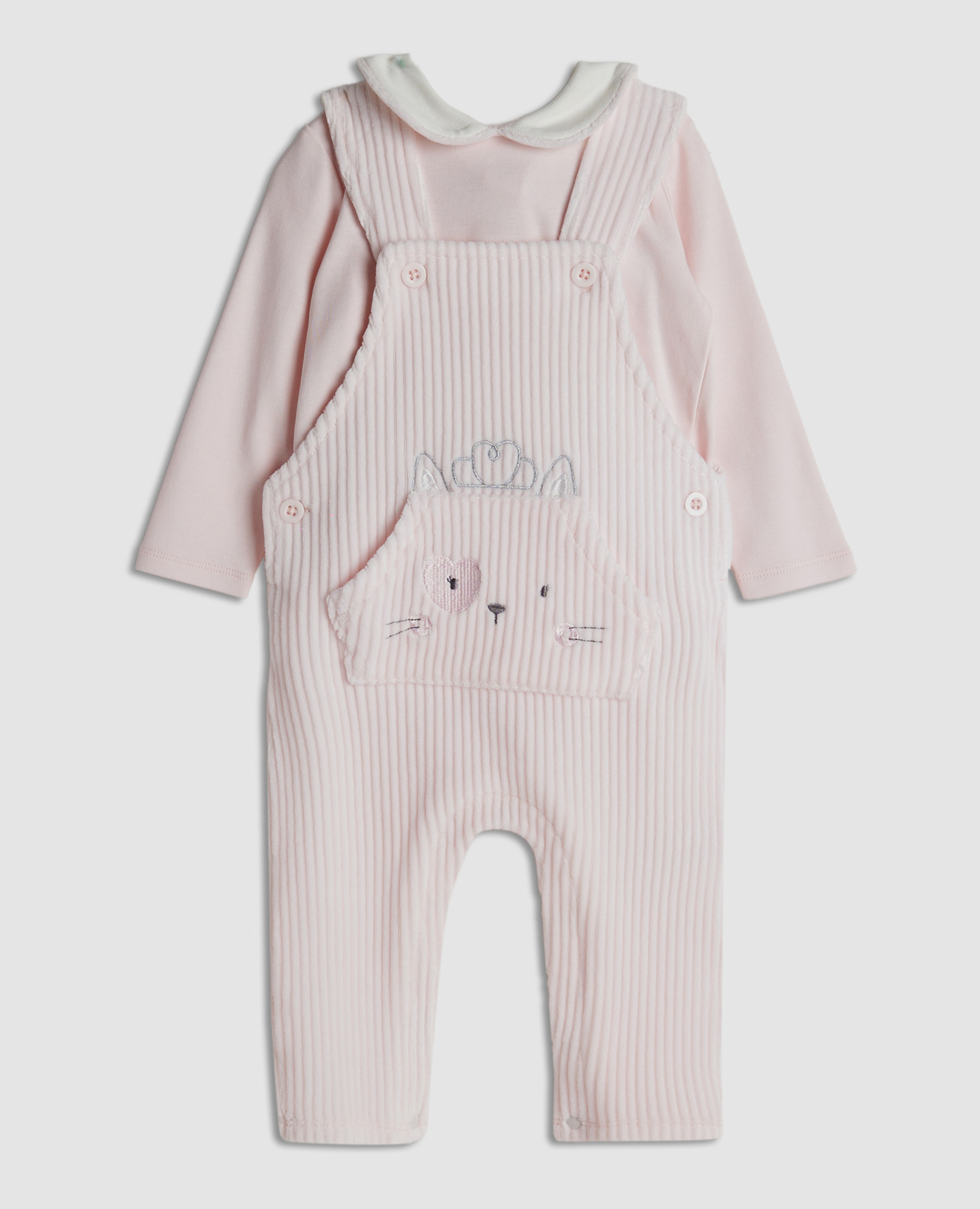 Solid Top and Ribbed Rompers