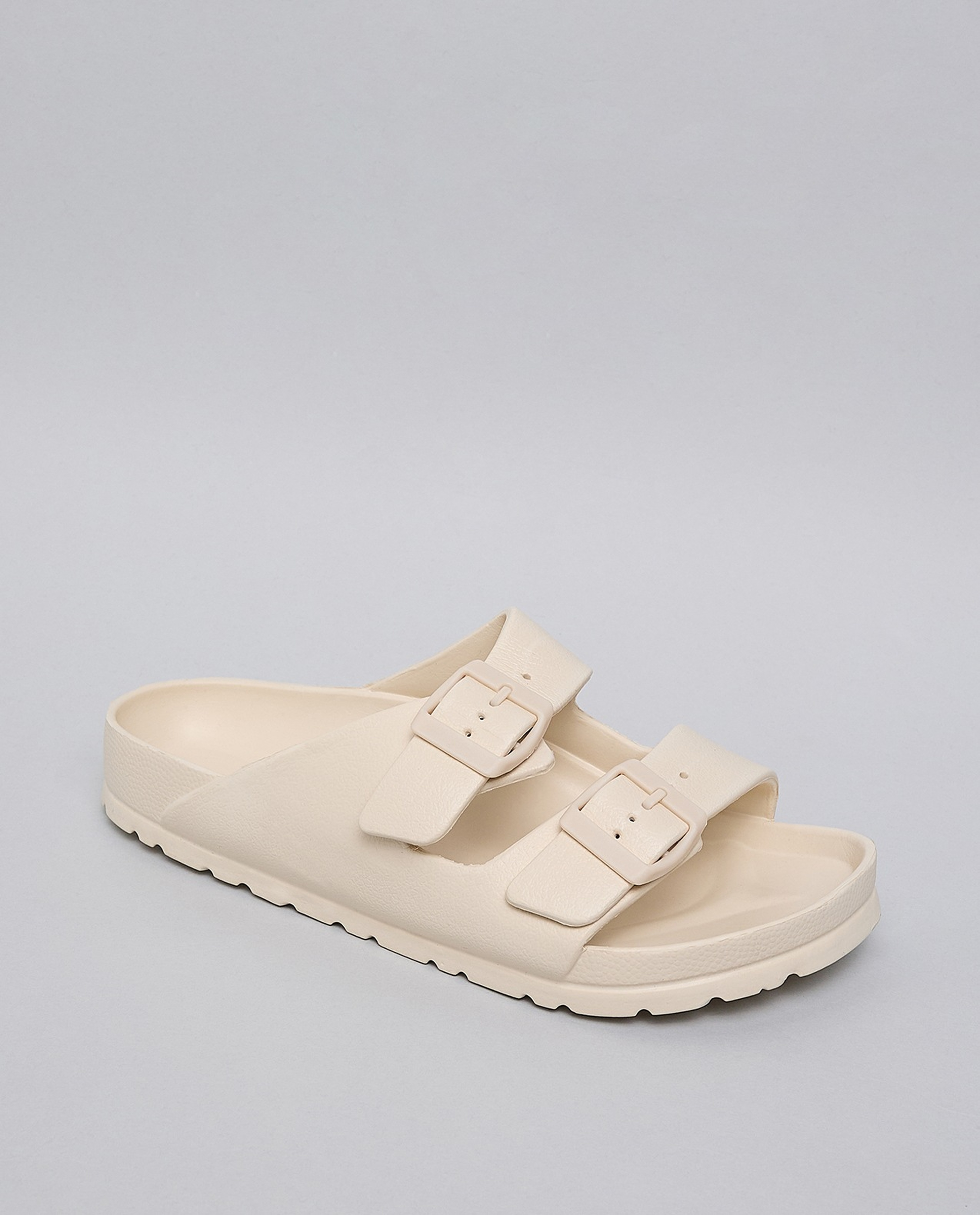 Solid Double Strap Slides