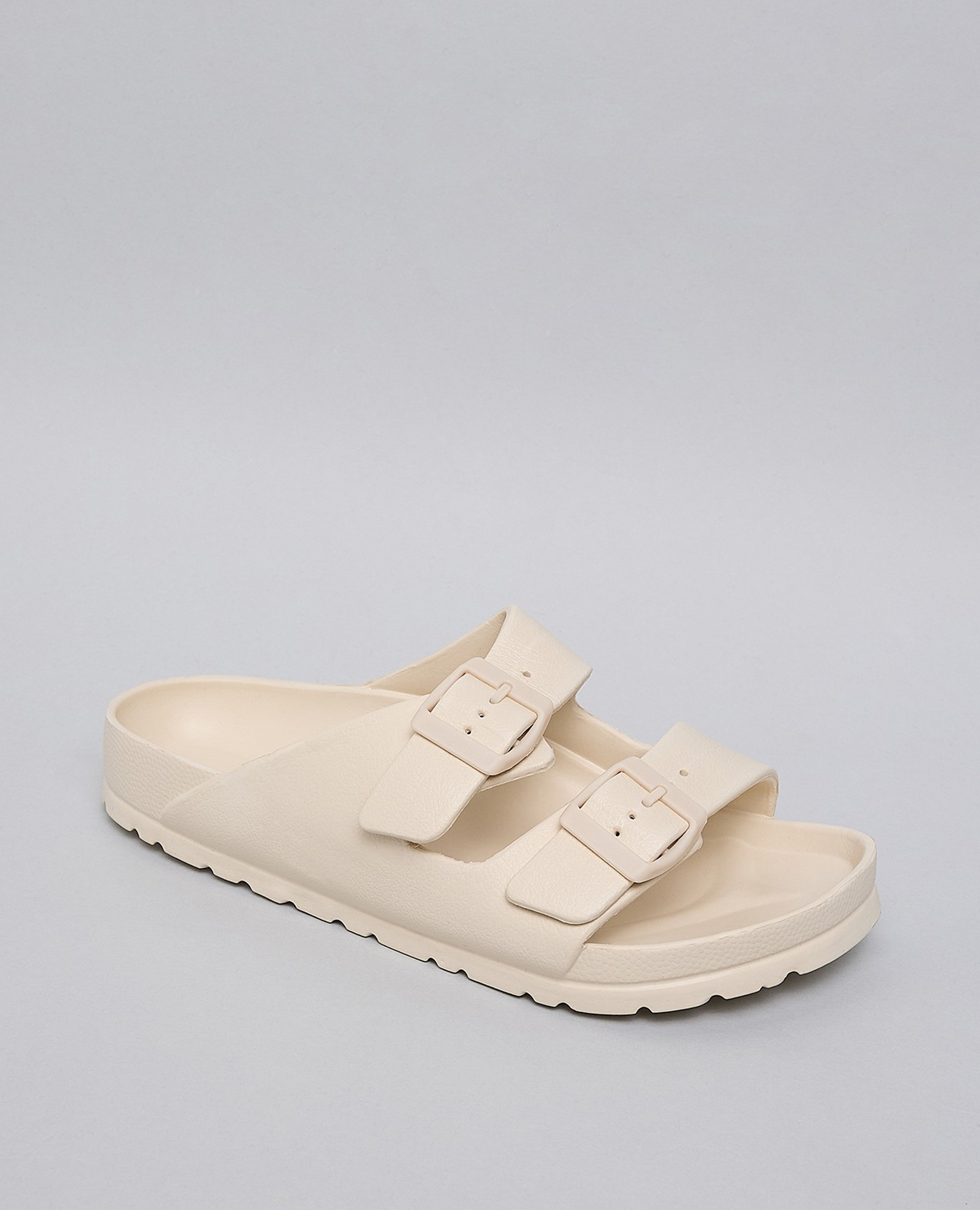 Solid Double Strap Slides