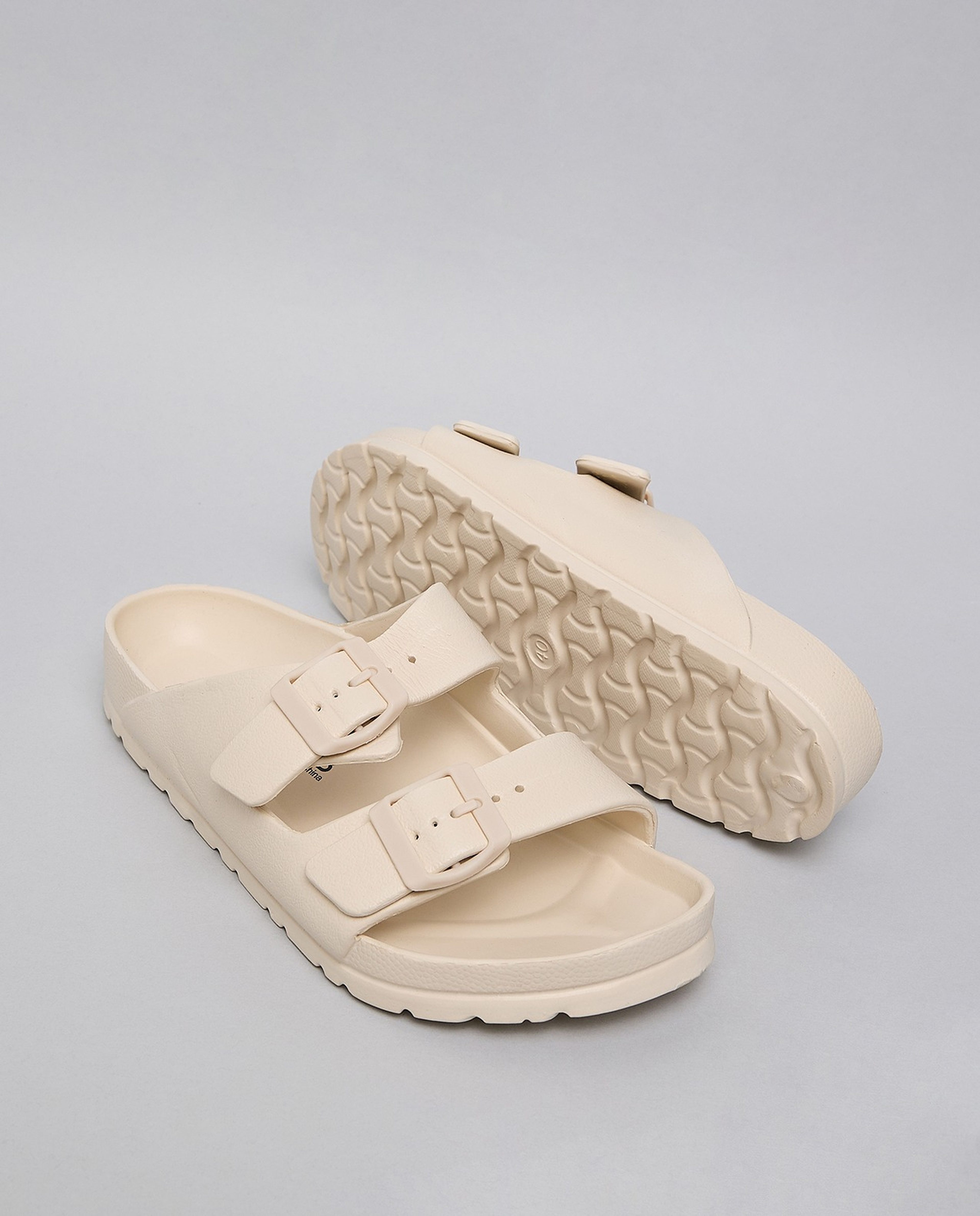 Solid Double Strap Slides