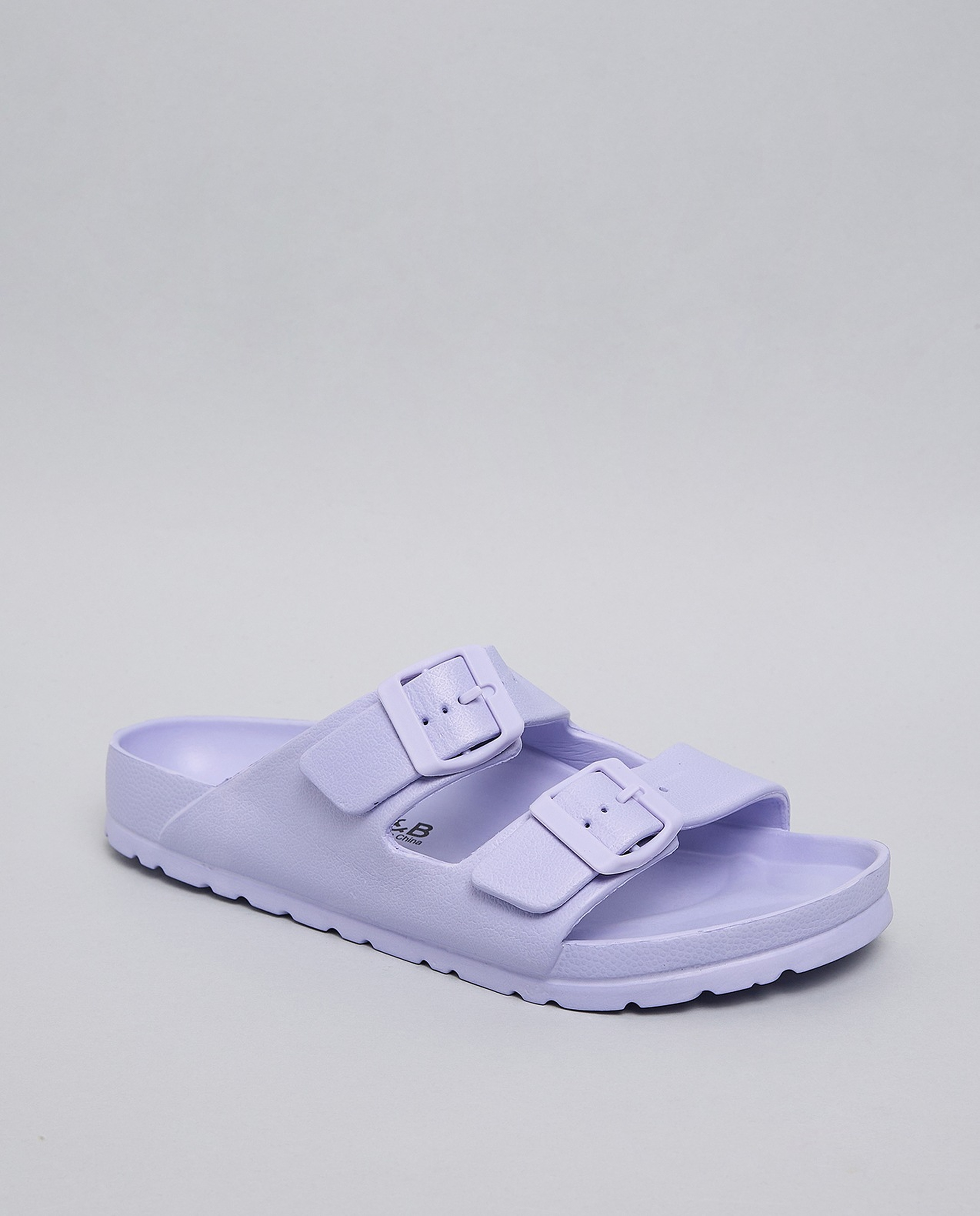 Solid Double Strap Slides