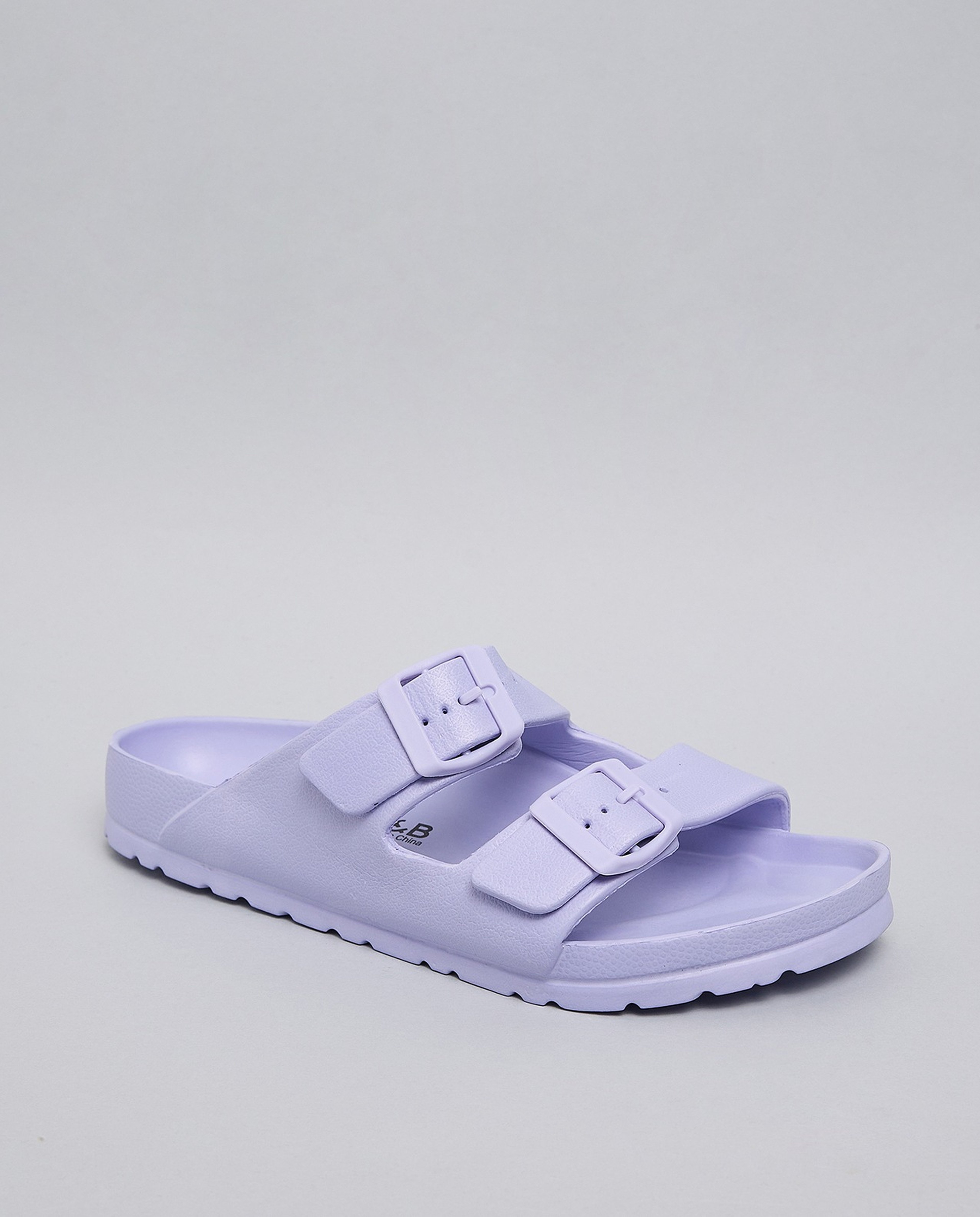 Solid Double Strap Slides