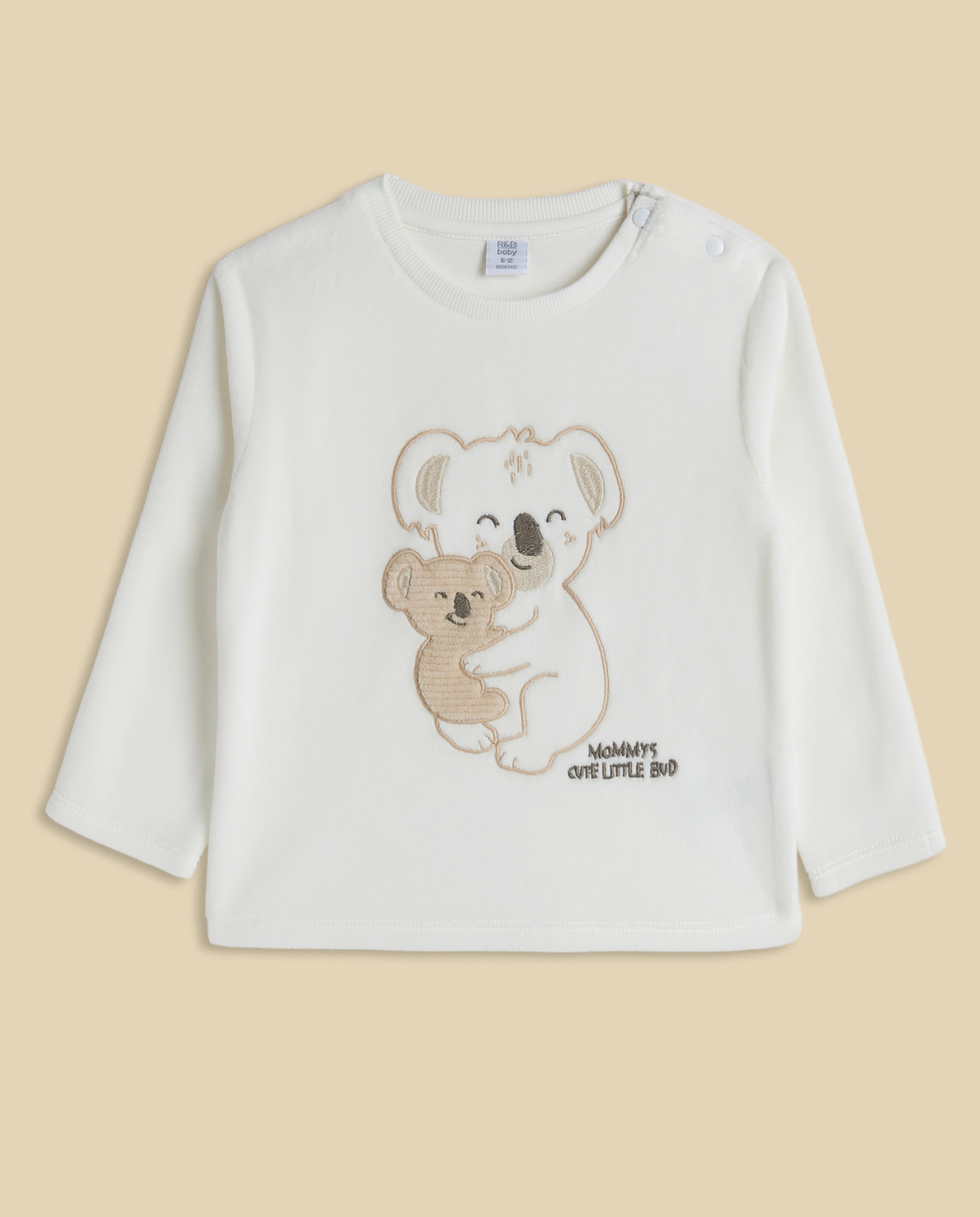 Appliqued Clothing Set with Headband