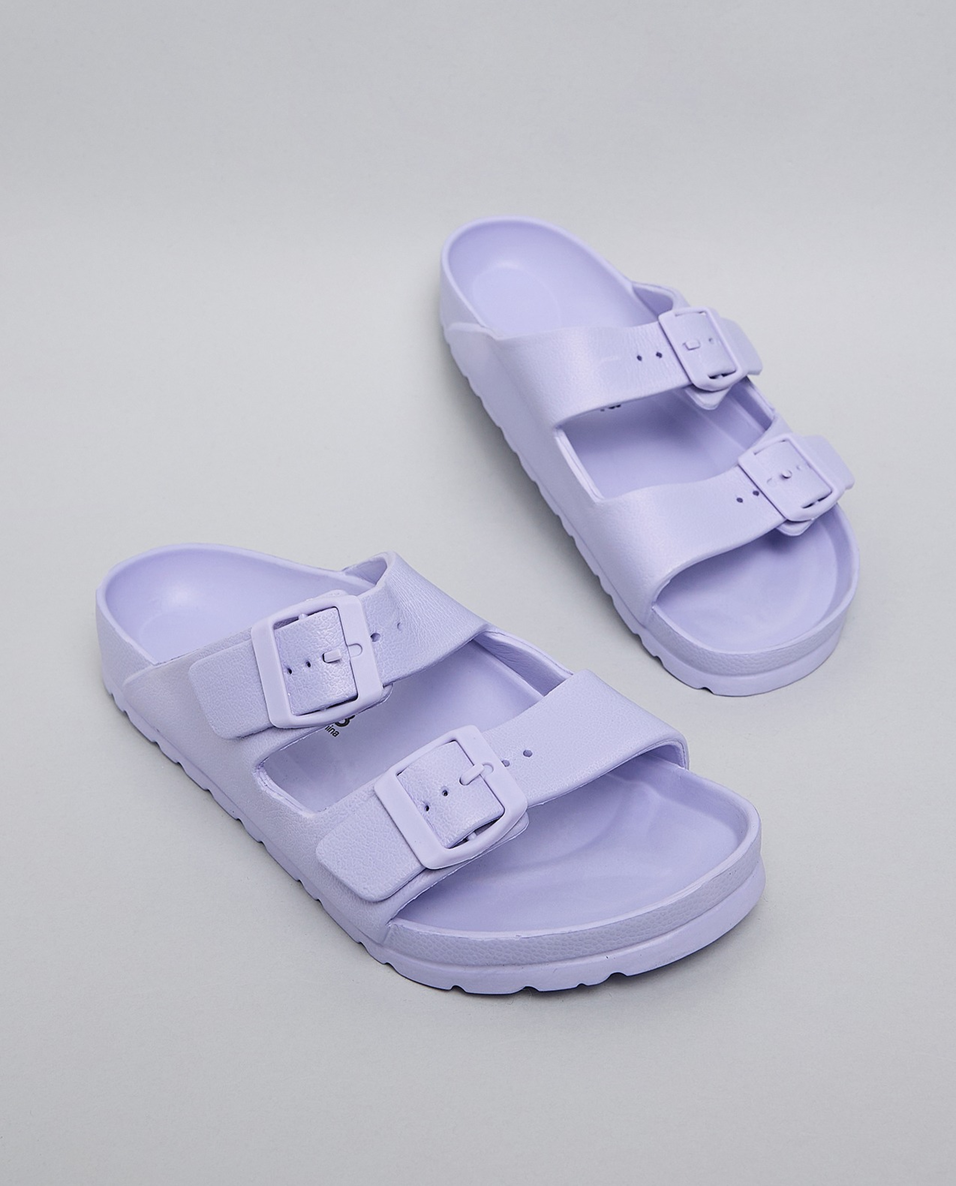 Solid Double Strap Slides