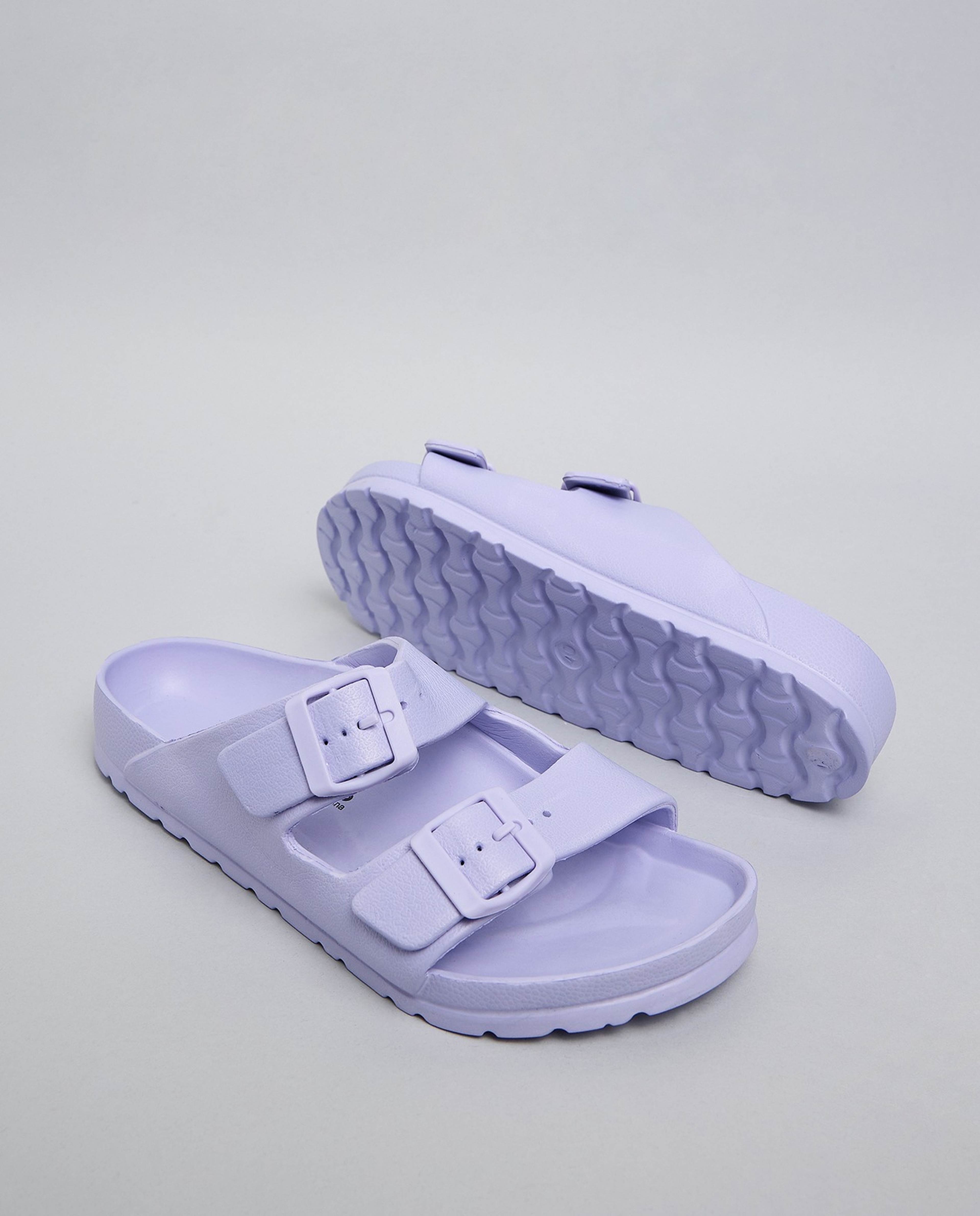 Solid Double Strap Slides