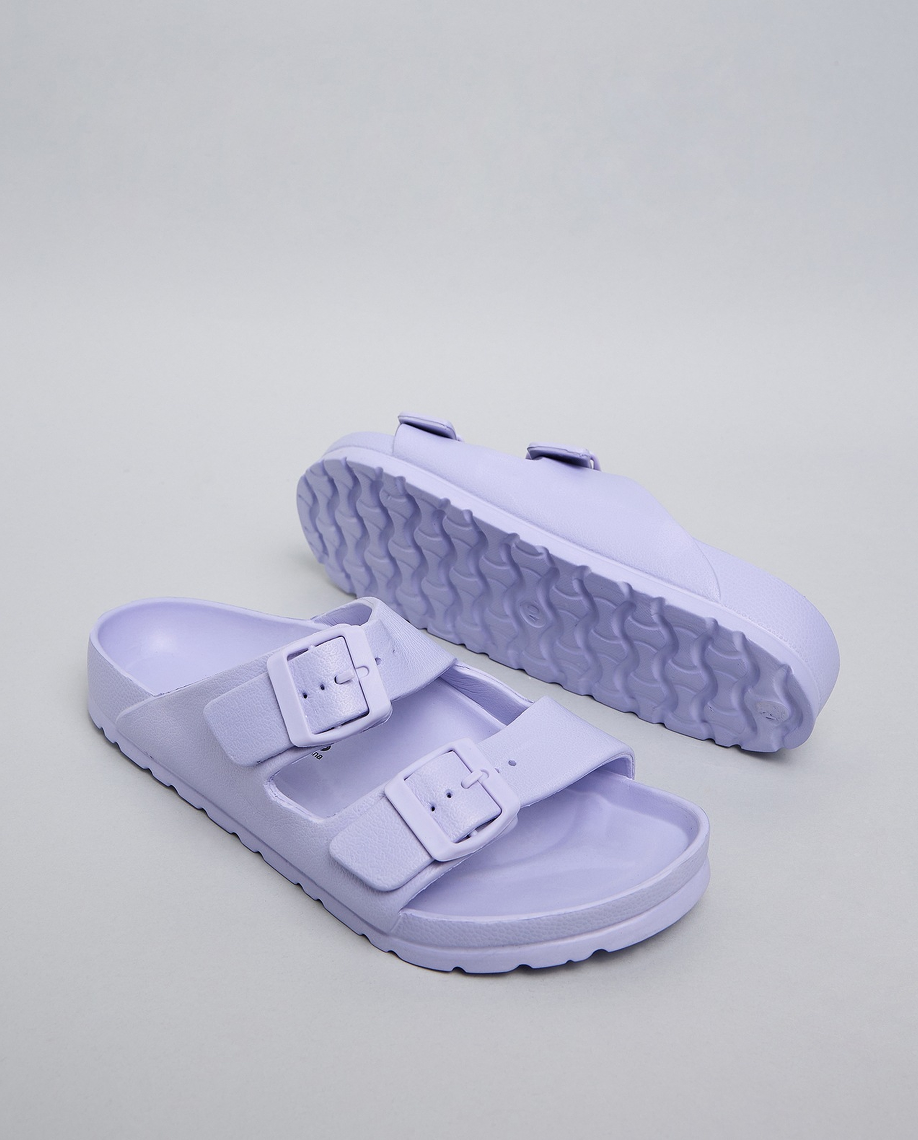 Solid Double Strap Slides