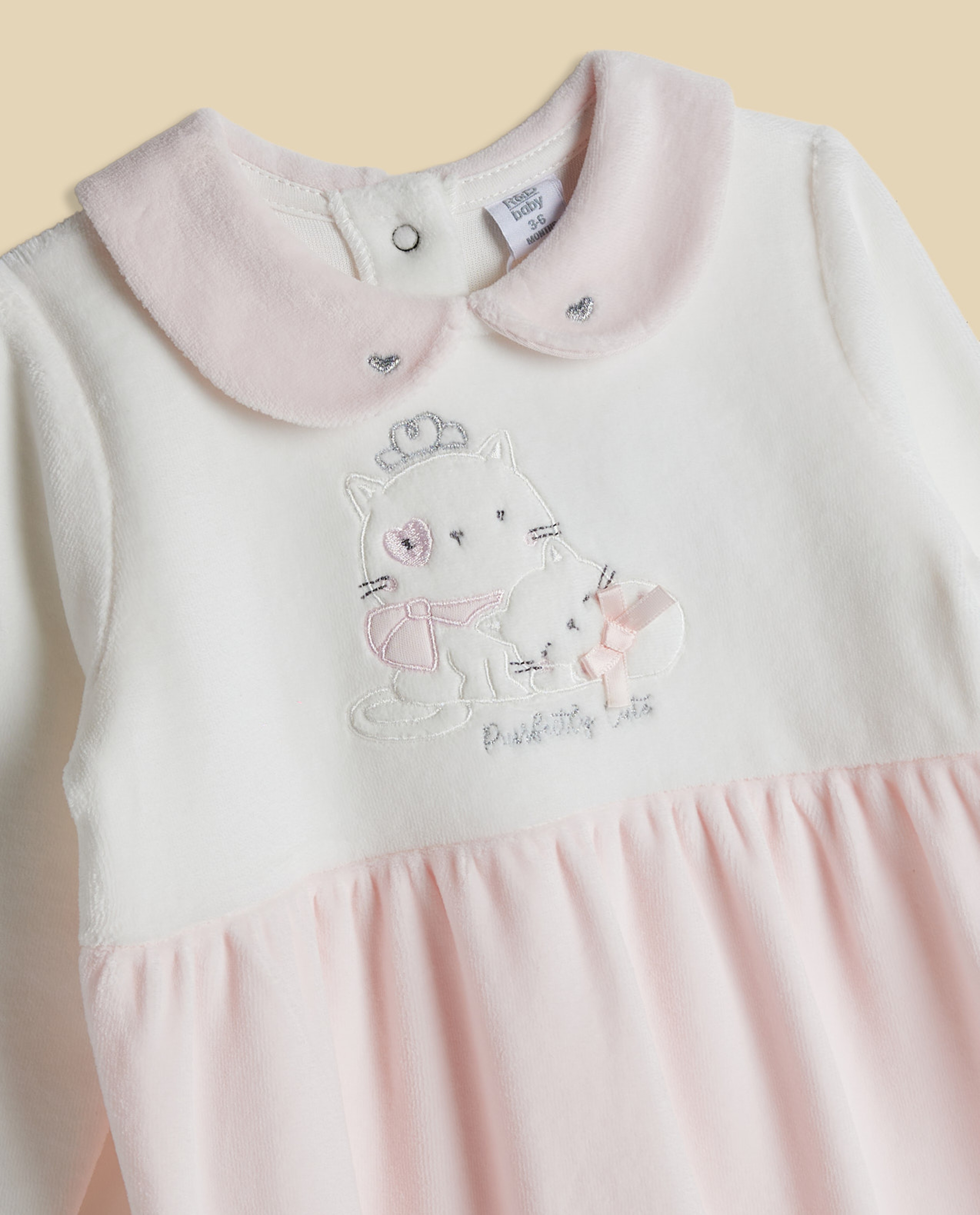 Color Block Footed Sleepsuit