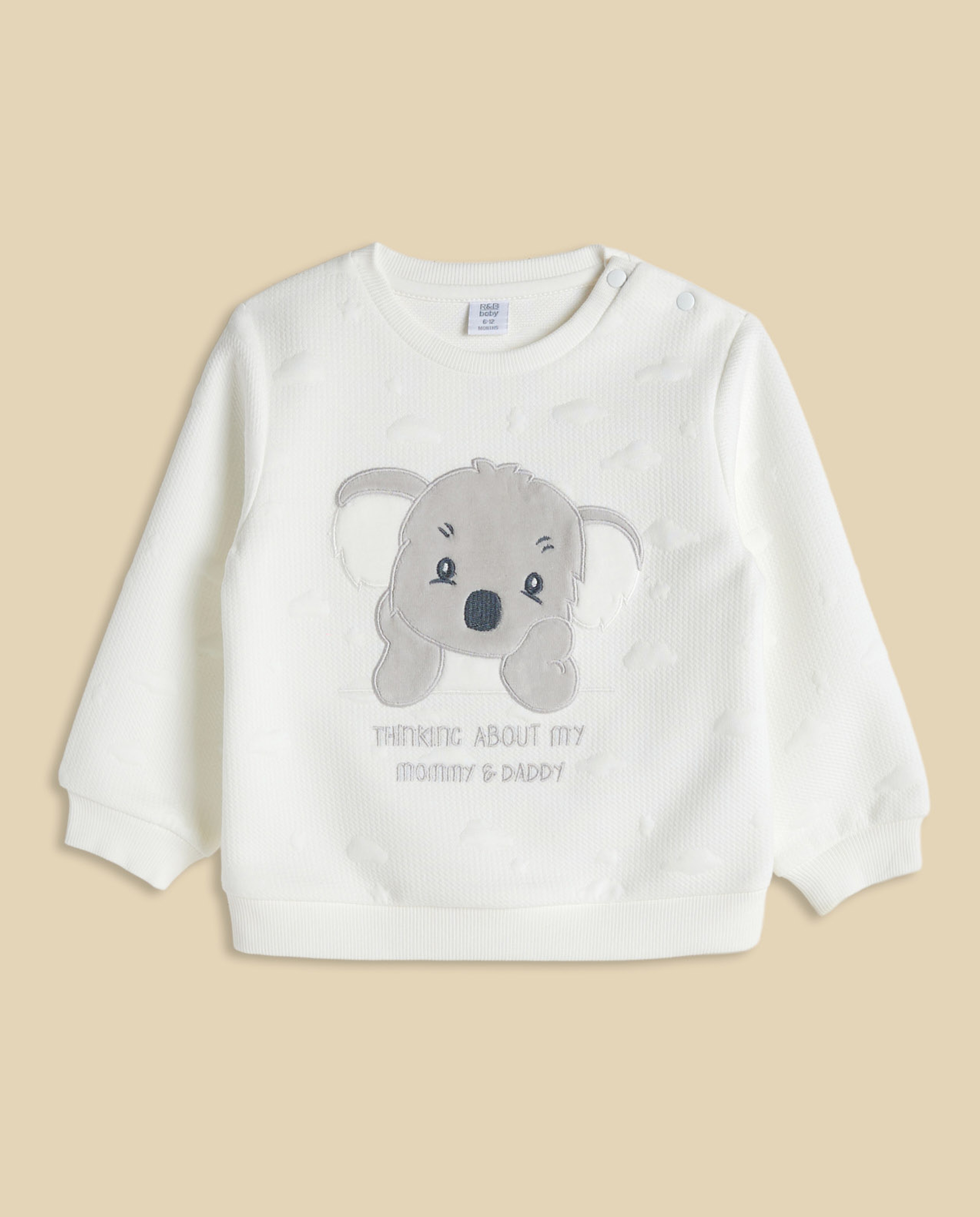 Appliqued Clothing Set with Headband