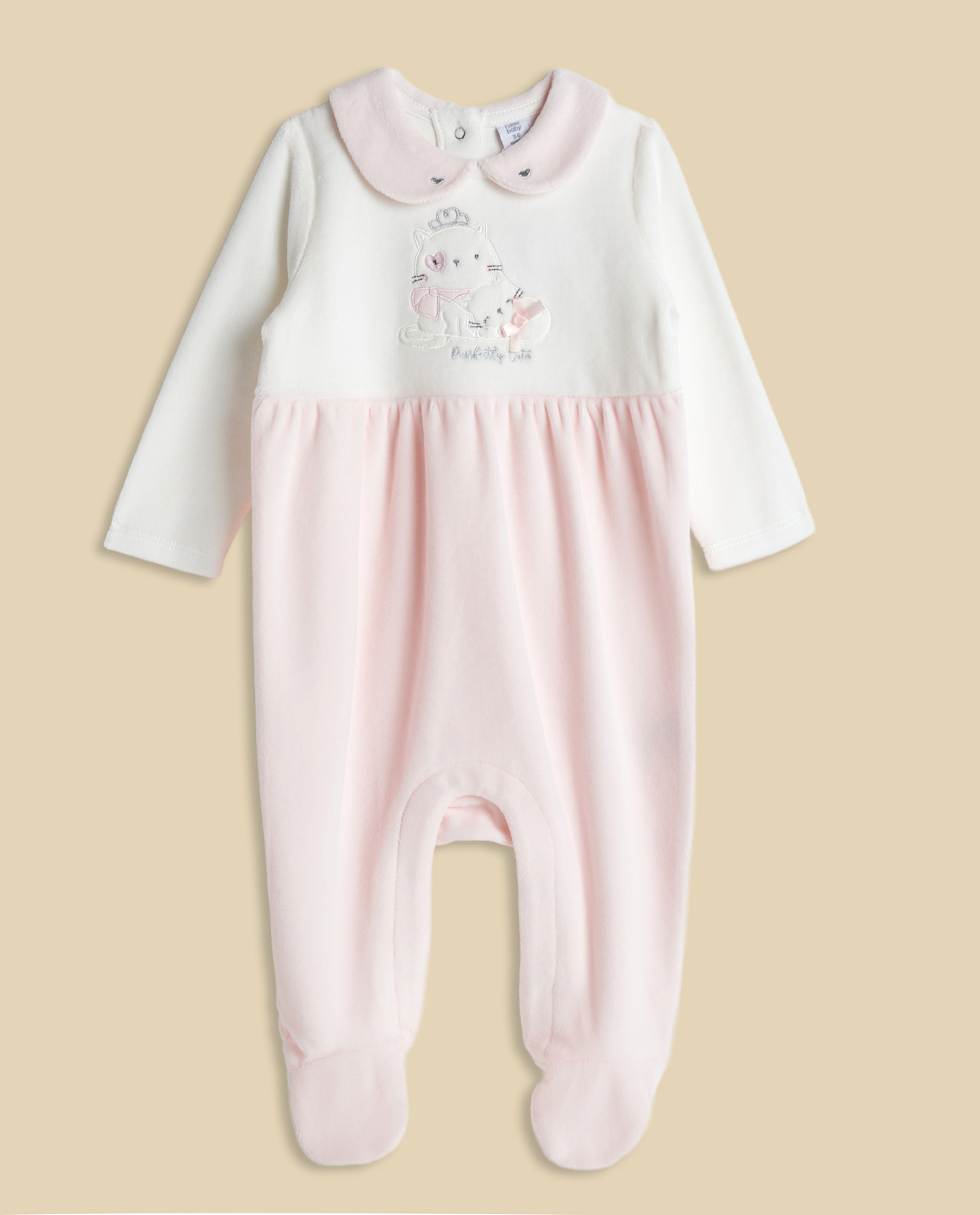 Color Block Footed Sleepsuit