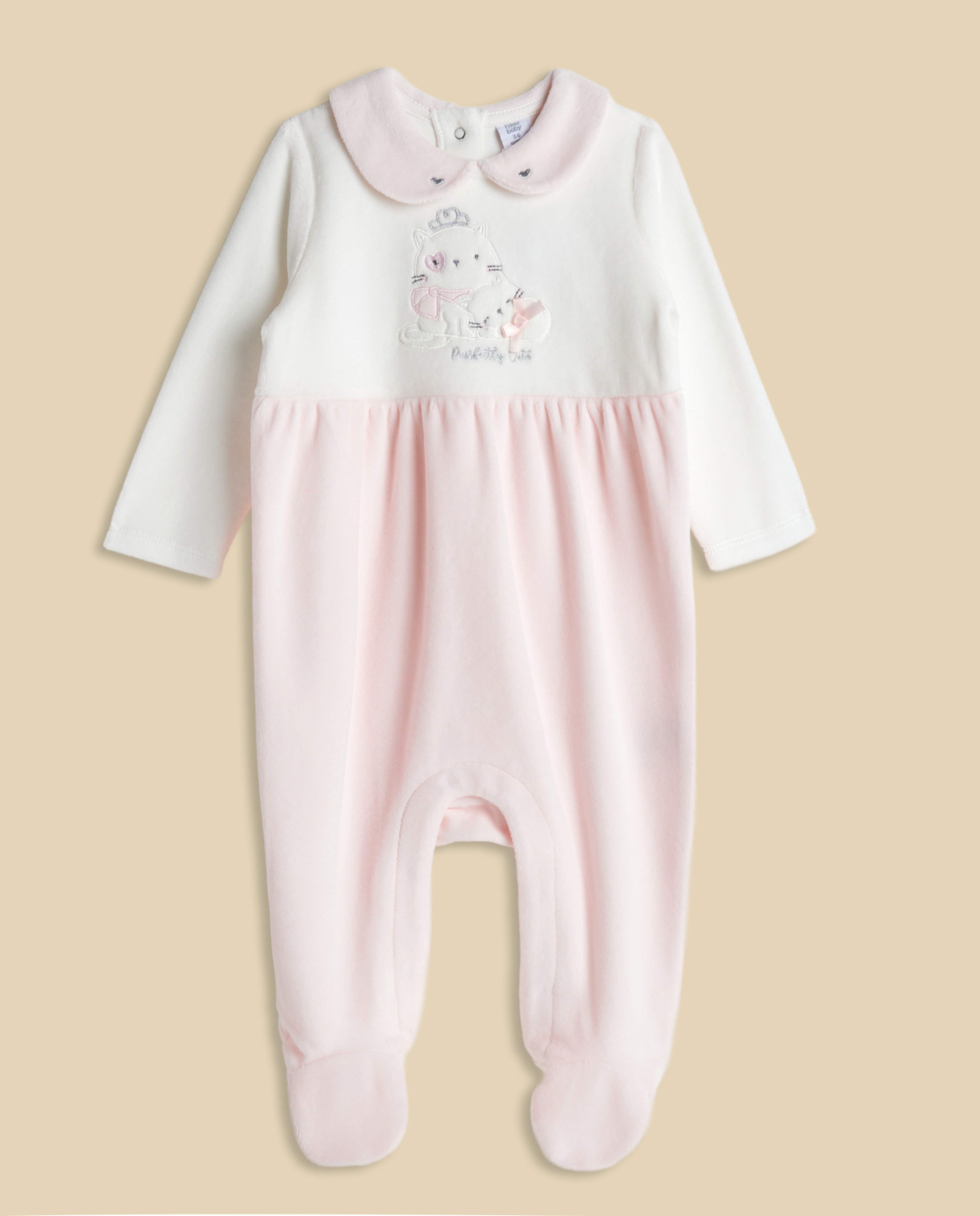 Color Block Footed Sleepsuit