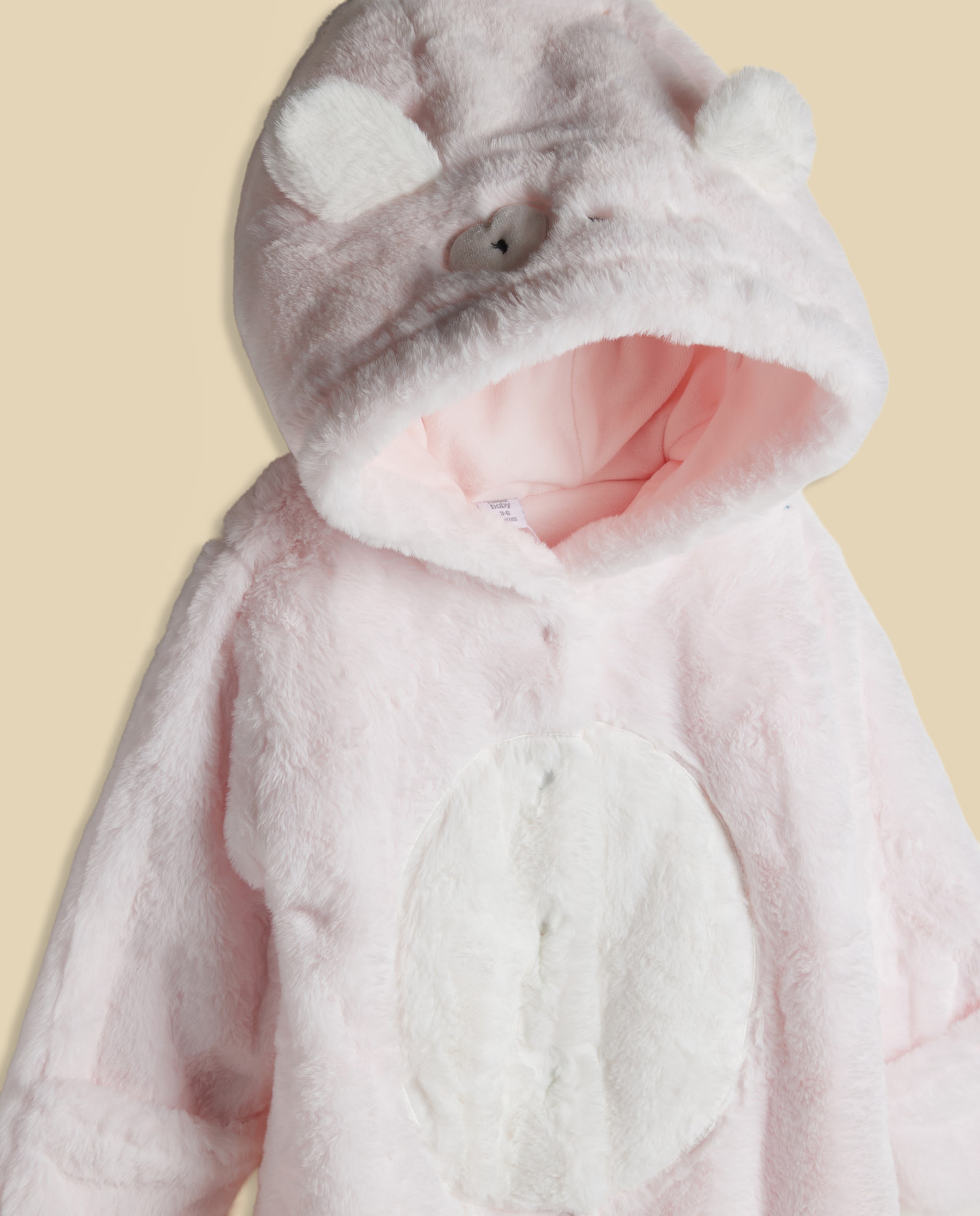 Sherpa Hooded Footed Sleepsuit