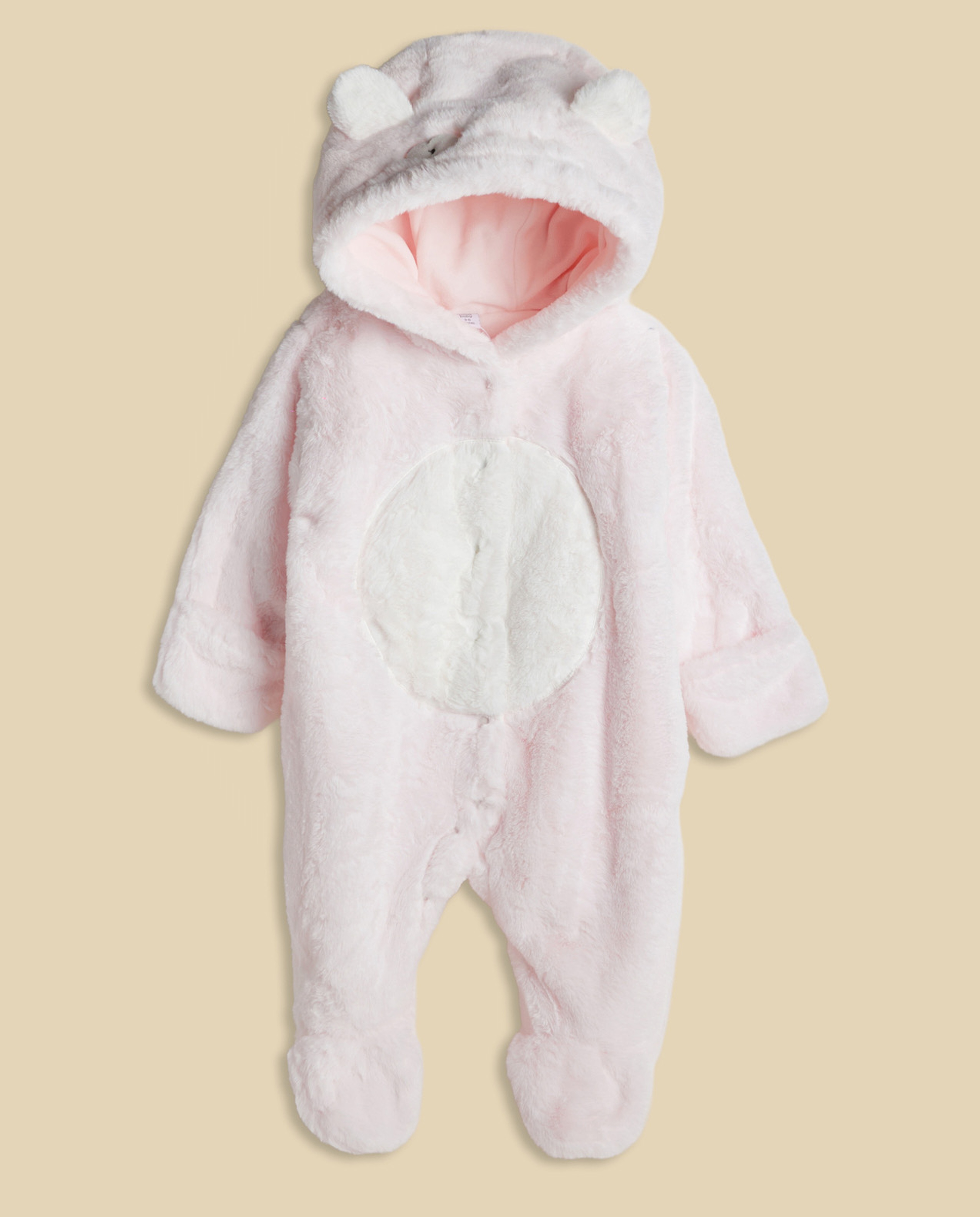Sherpa Hooded Footed Sleepsuit