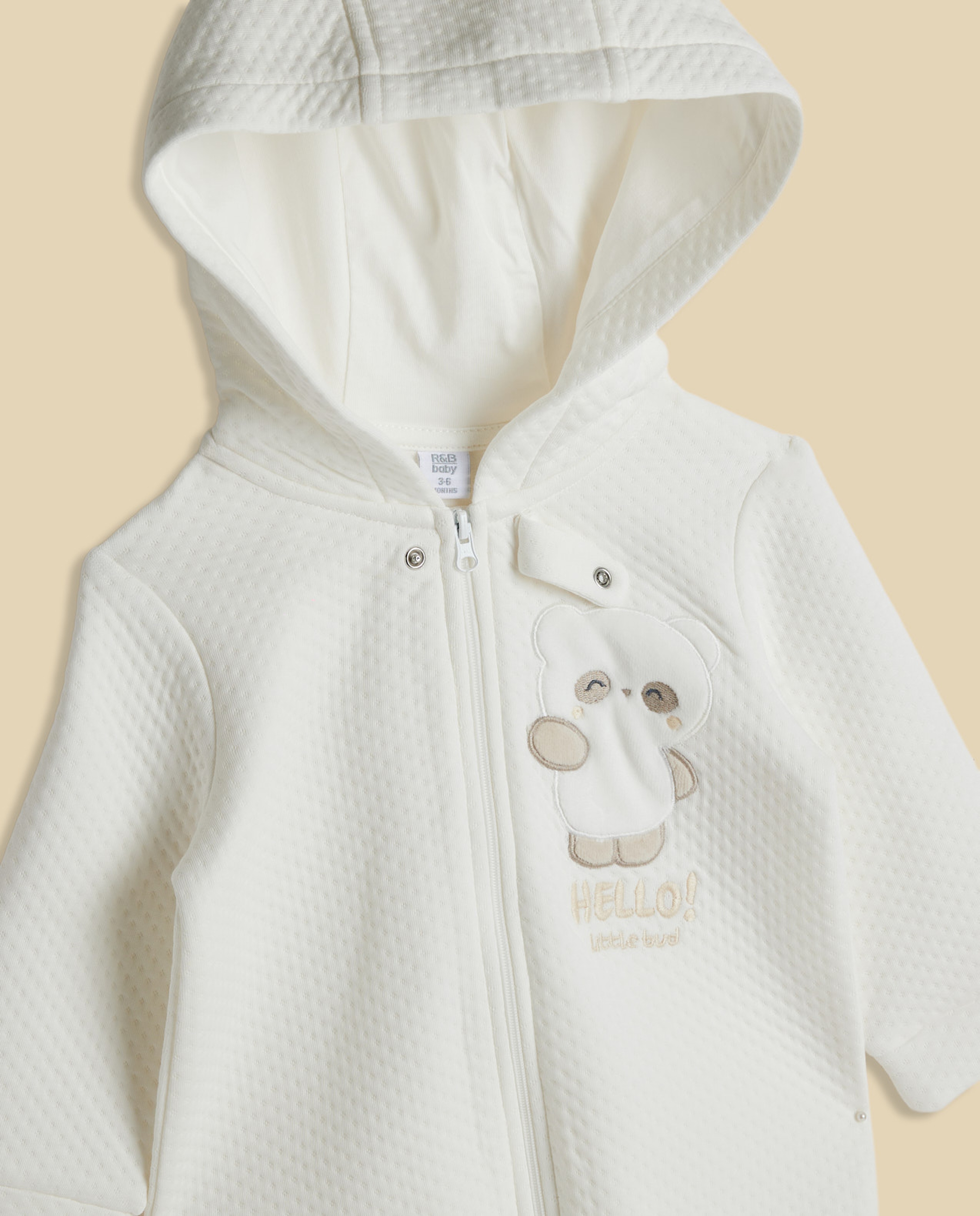 Appliqued Hooded Sleepsuit