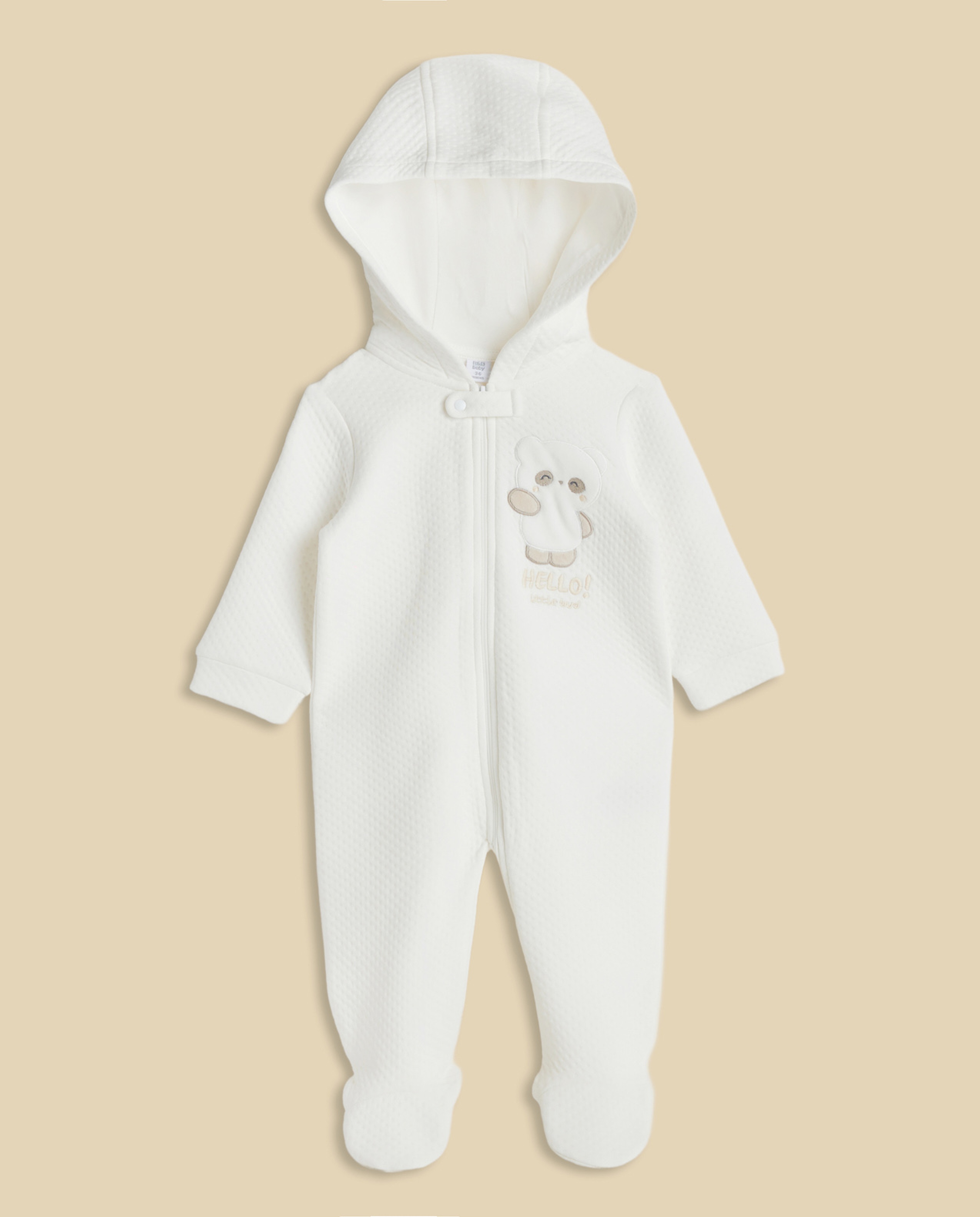 Appliqued Hooded Sleepsuit