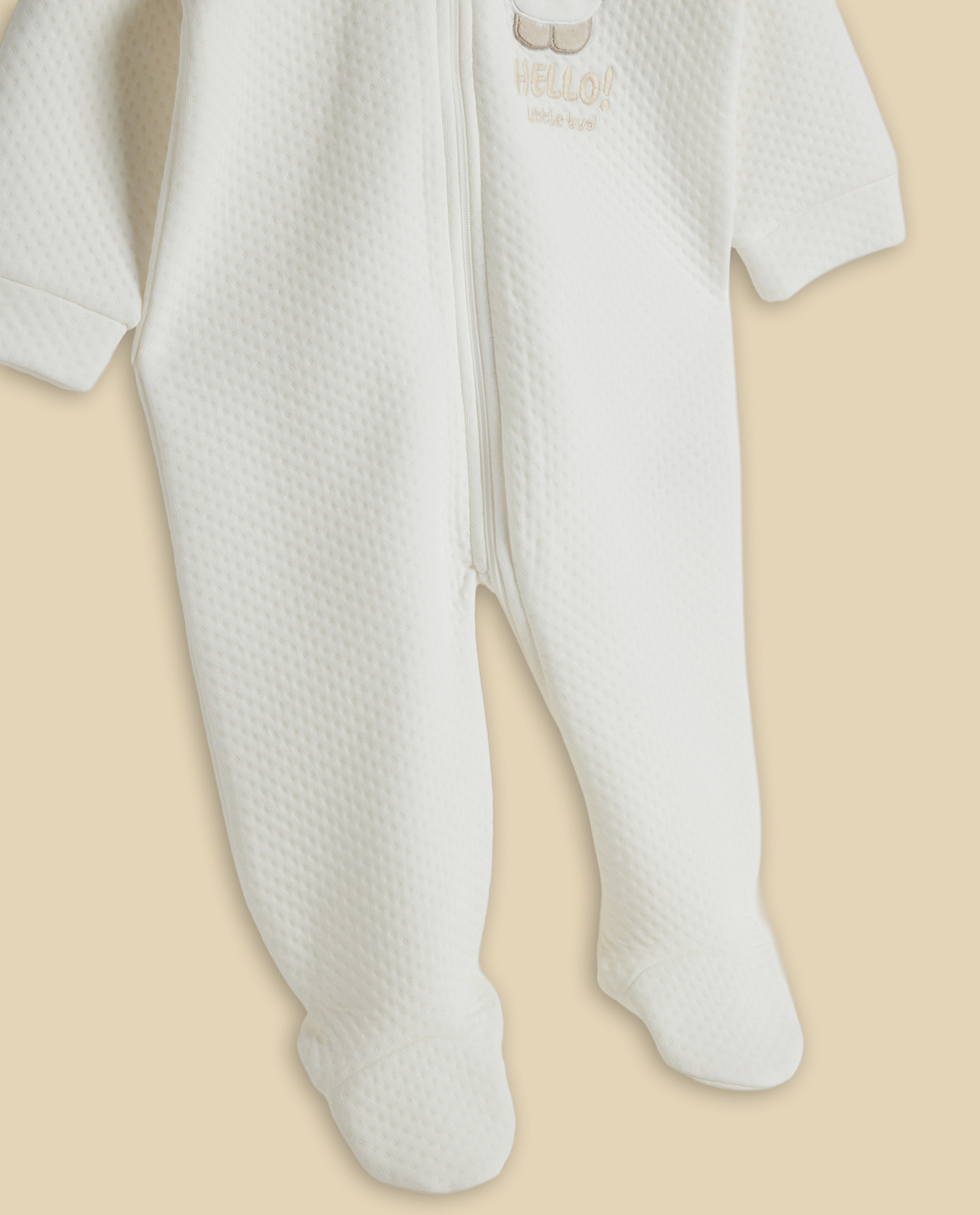 Appliqued Hooded Sleepsuit