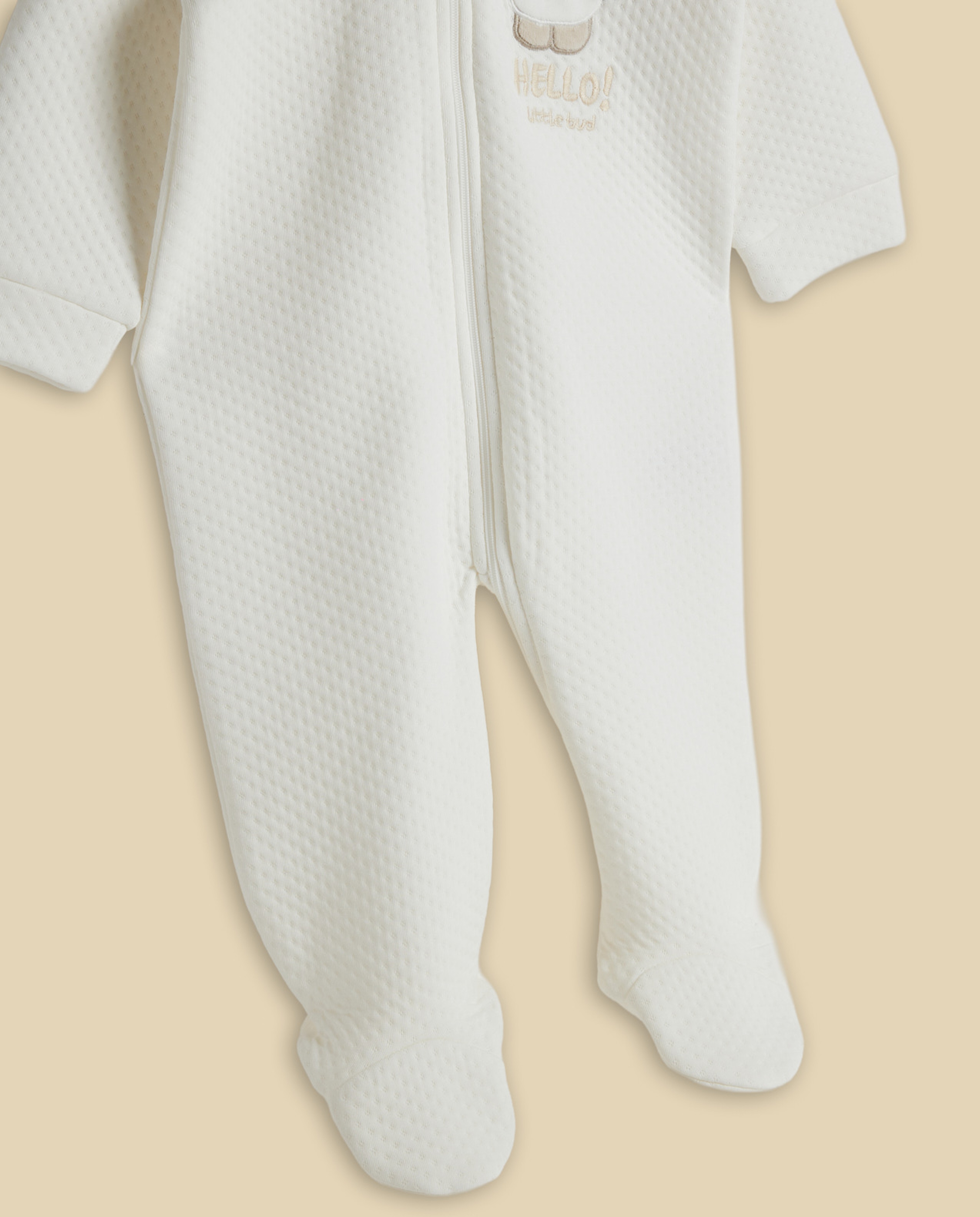 Appliqued Hooded Sleepsuit