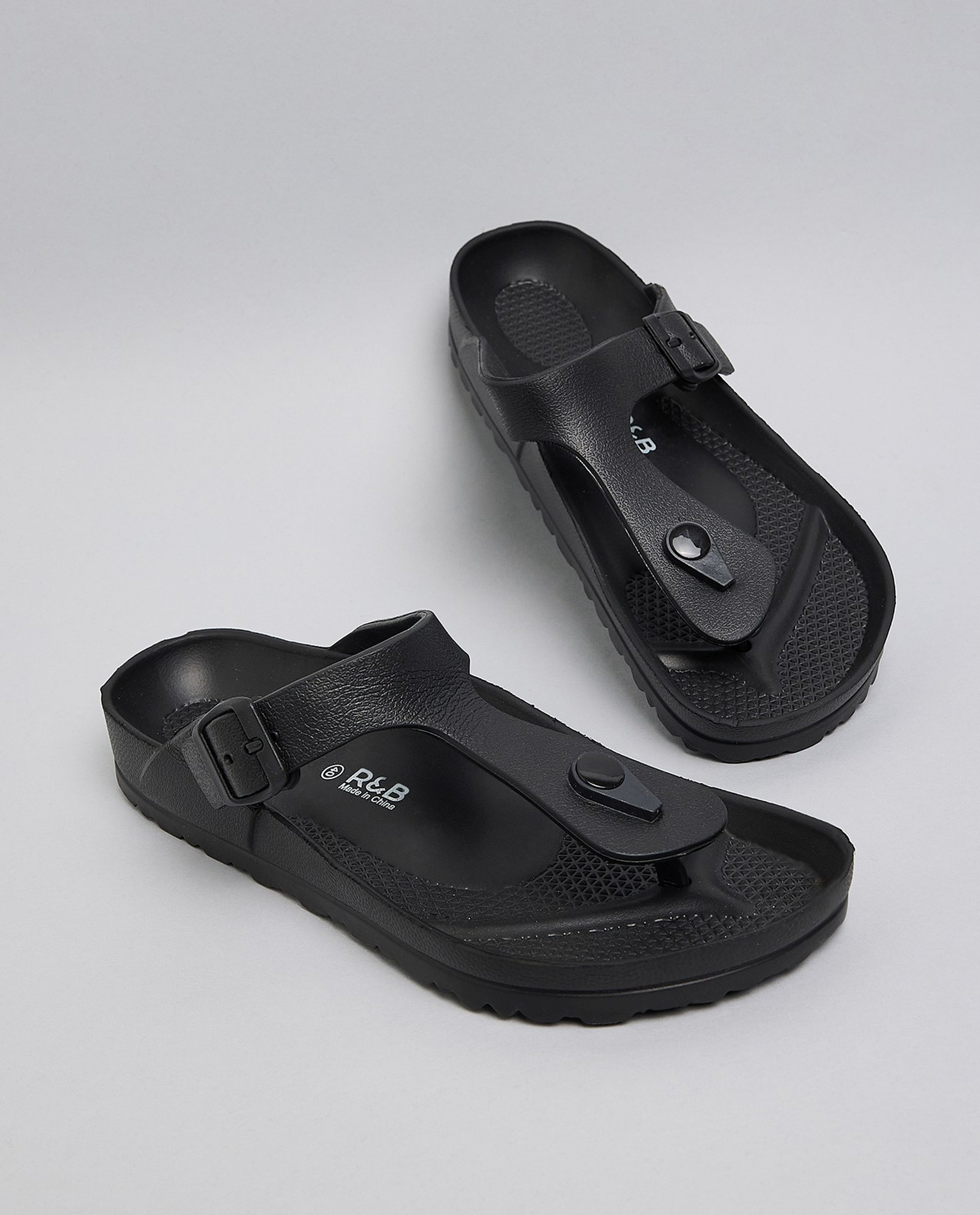 Solid Toe Post Casual Sandals