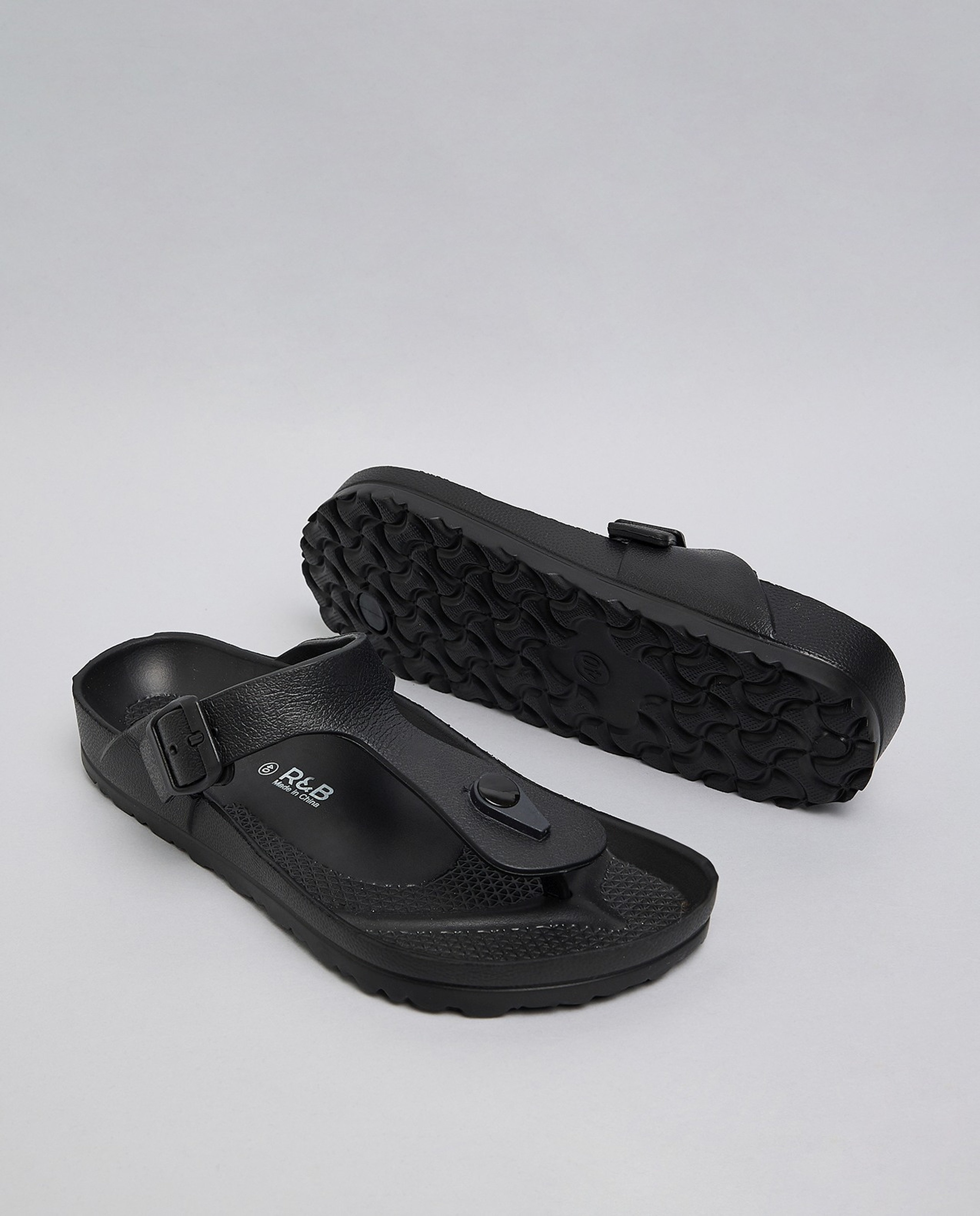 Solid Toe Post Casual Sandals