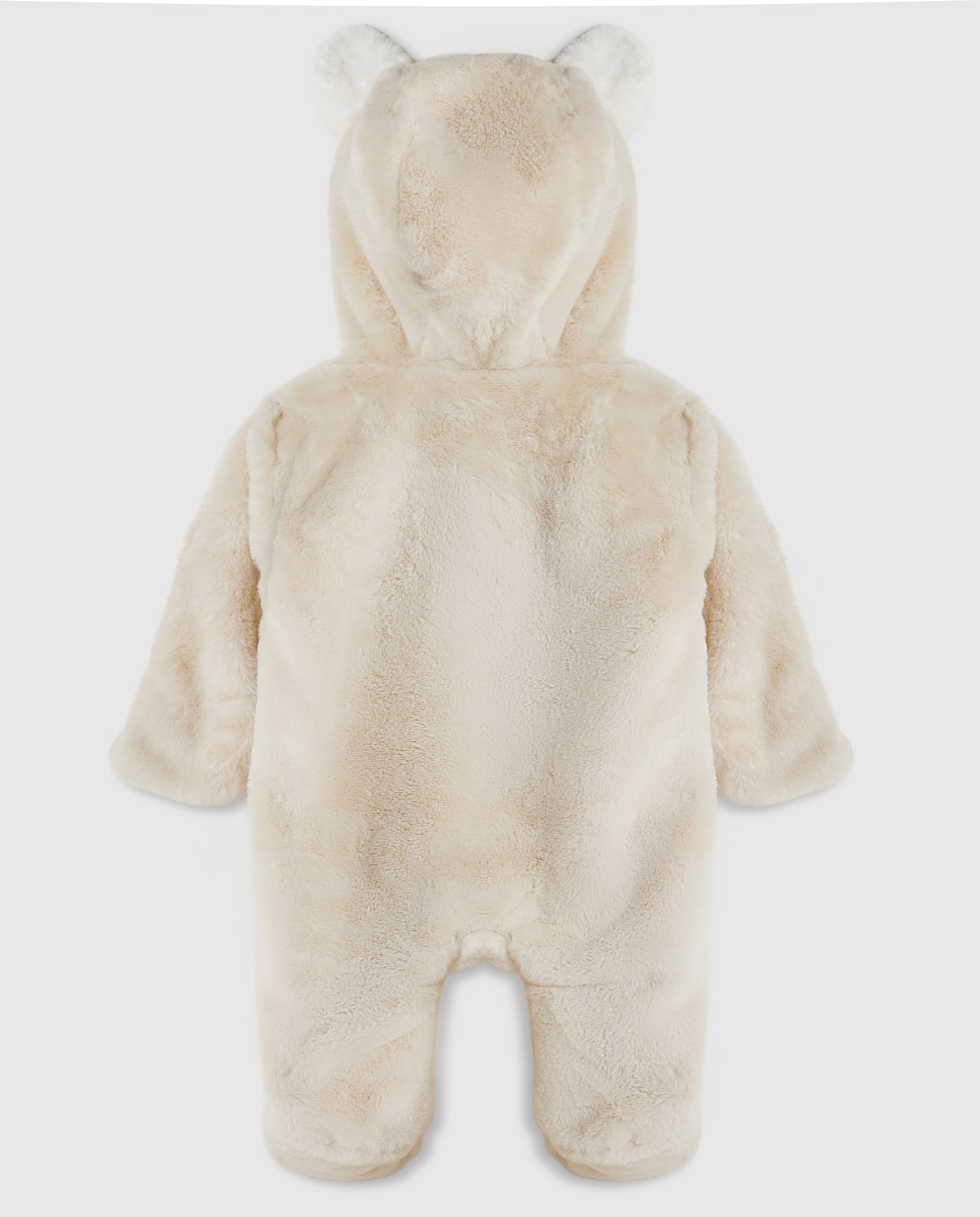 Furry Hooded Footed Sleepsuit