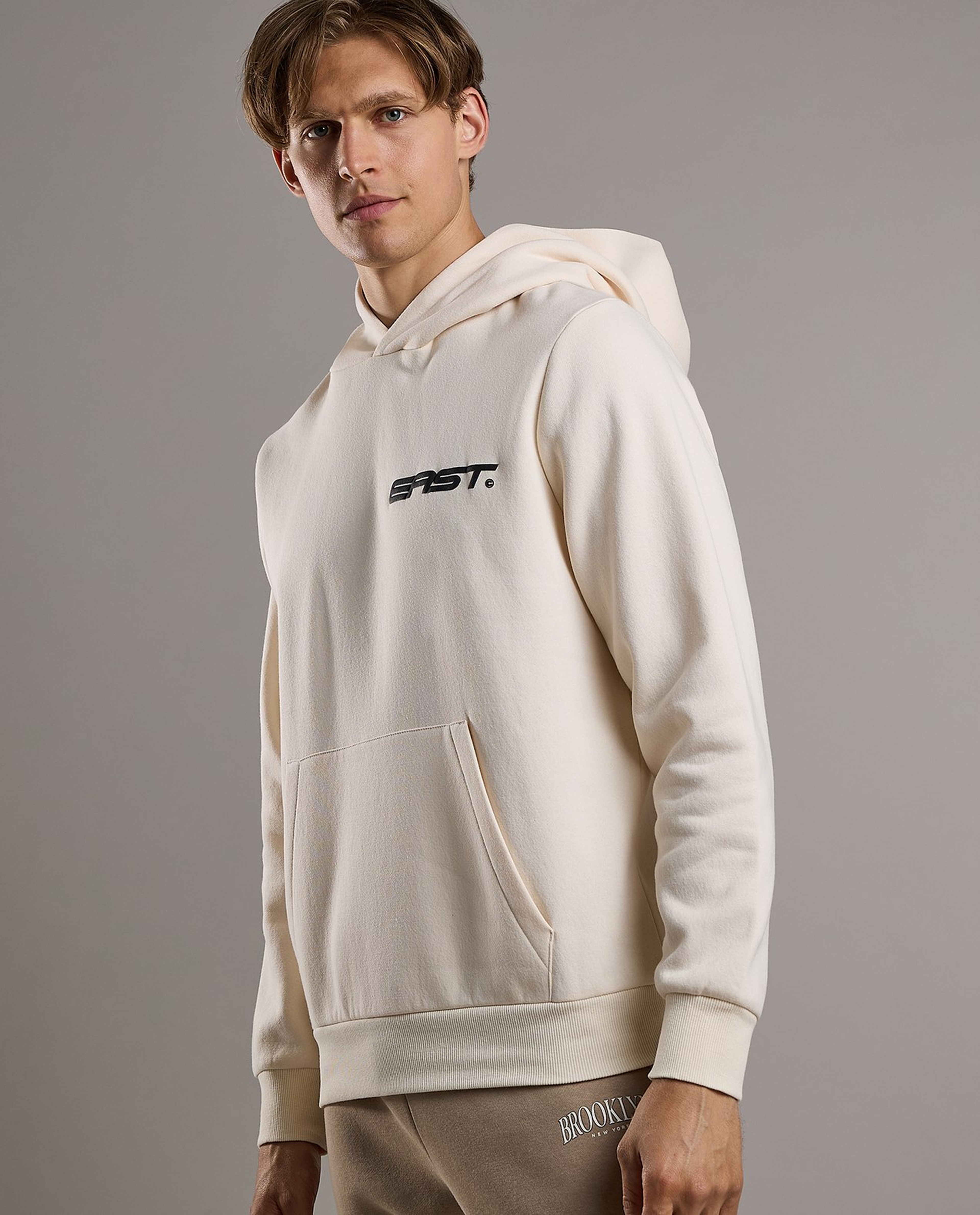 Printed Hoodie with Long Sleeves